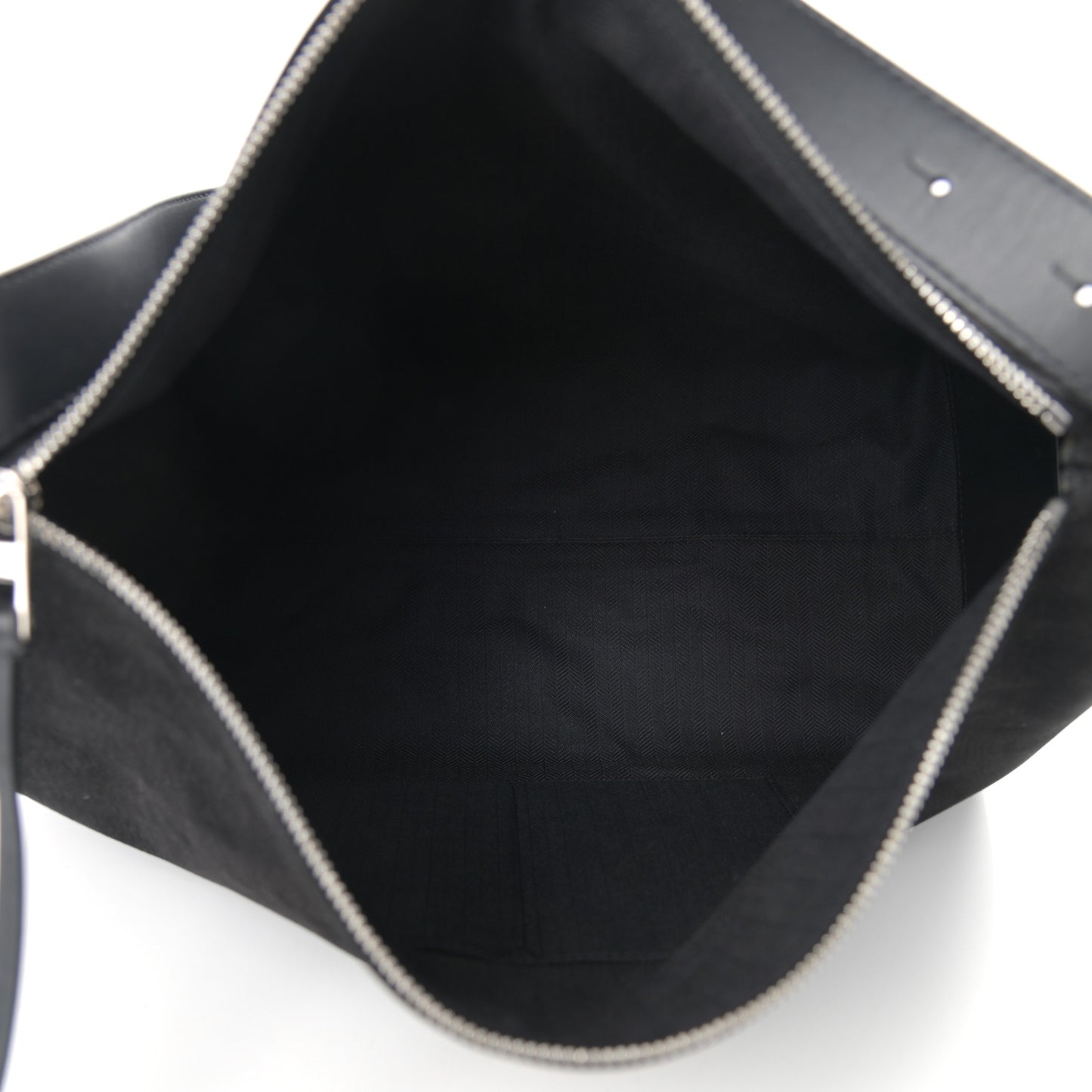 Nubuck Calfskin Berlingo Shoulder Bag Black