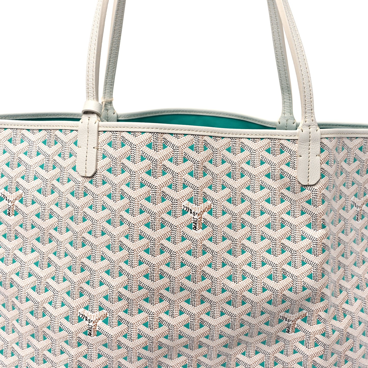 Goyardine Saint Louis Claire Voie GM White Opaline