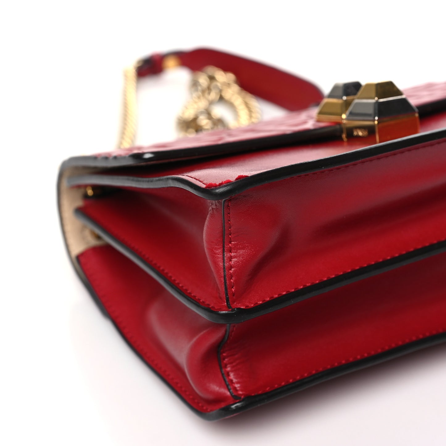 Vitello Liberty FF 1974 Embossed Small Kan I Shoulder Bag Fragola