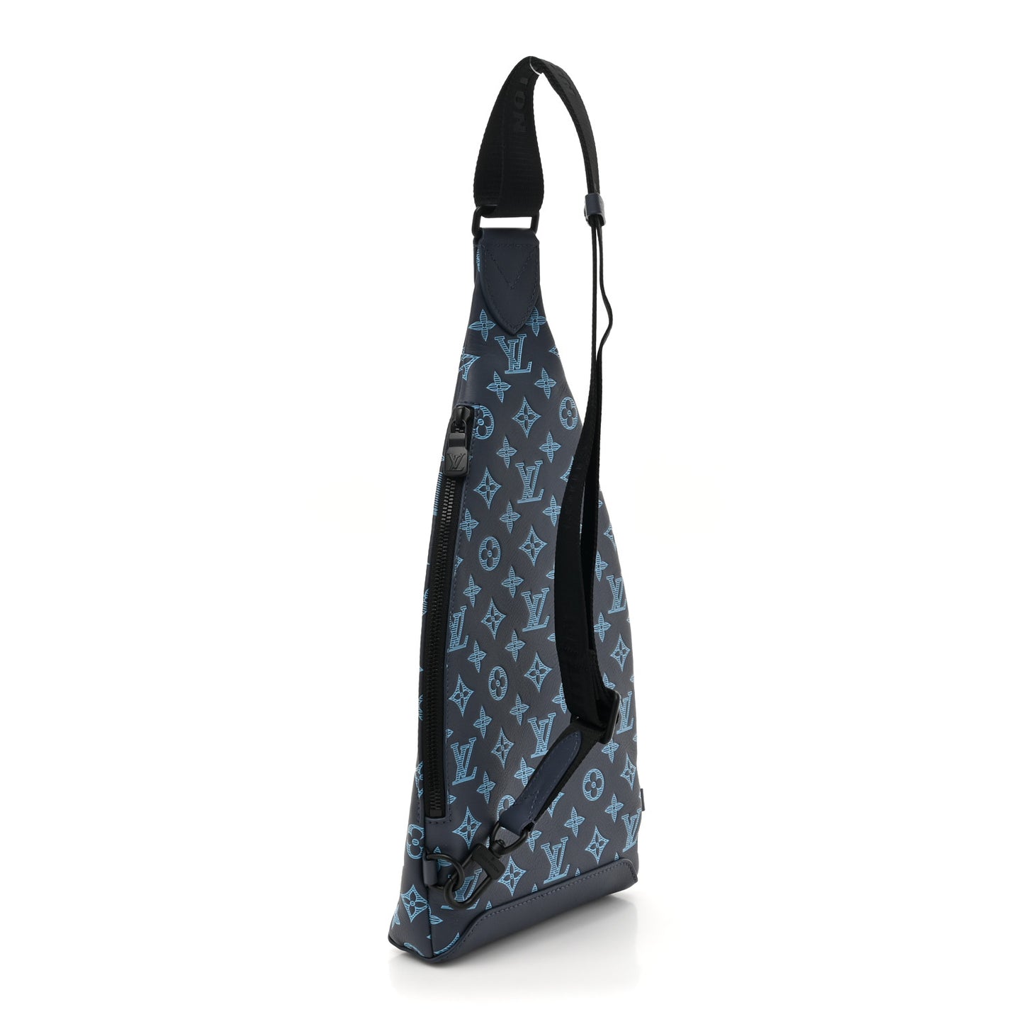 Monogram Shadow Duo Slingbag Navy River Blue