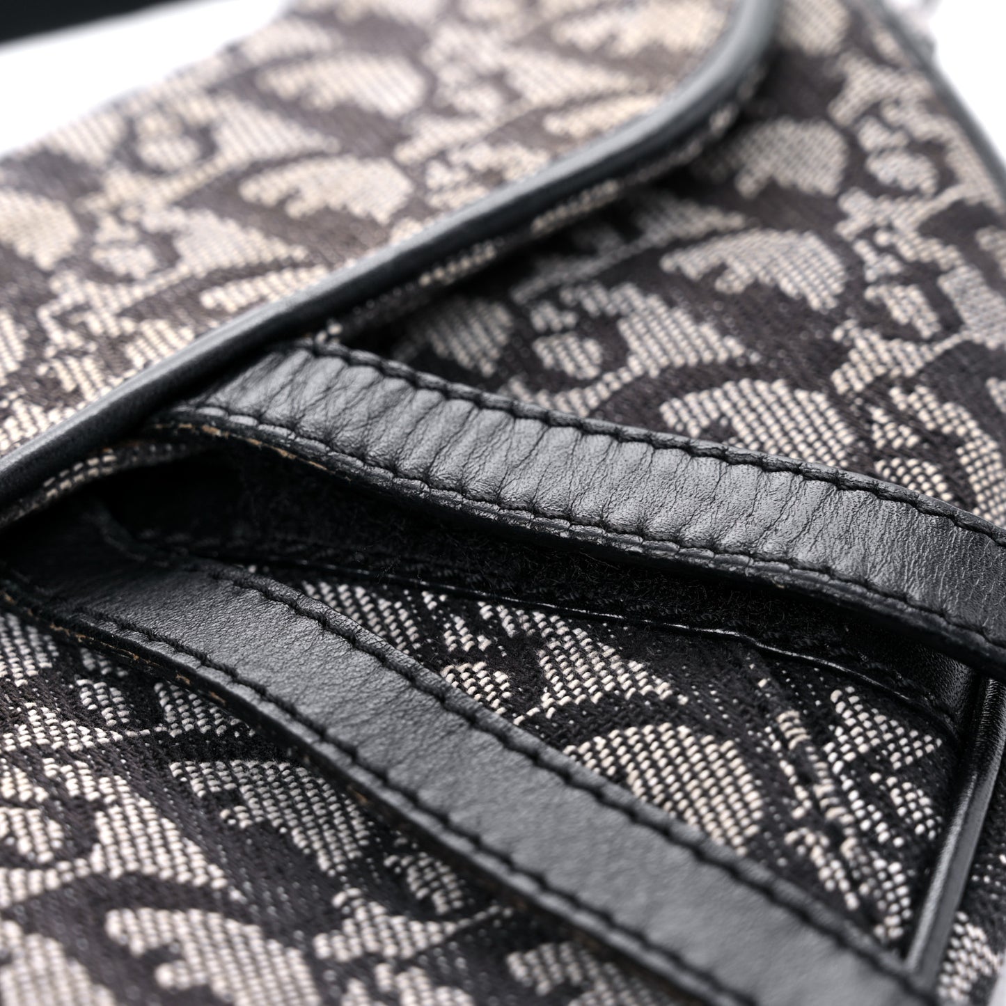 Monogram Saddle Bag Black