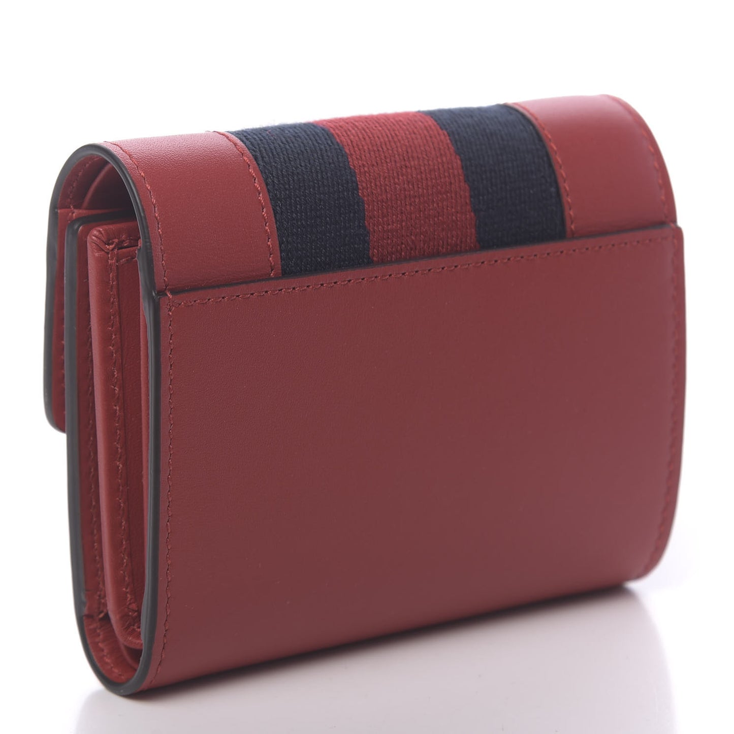 Calfskin Sylvie Wallet Hibiscus Red