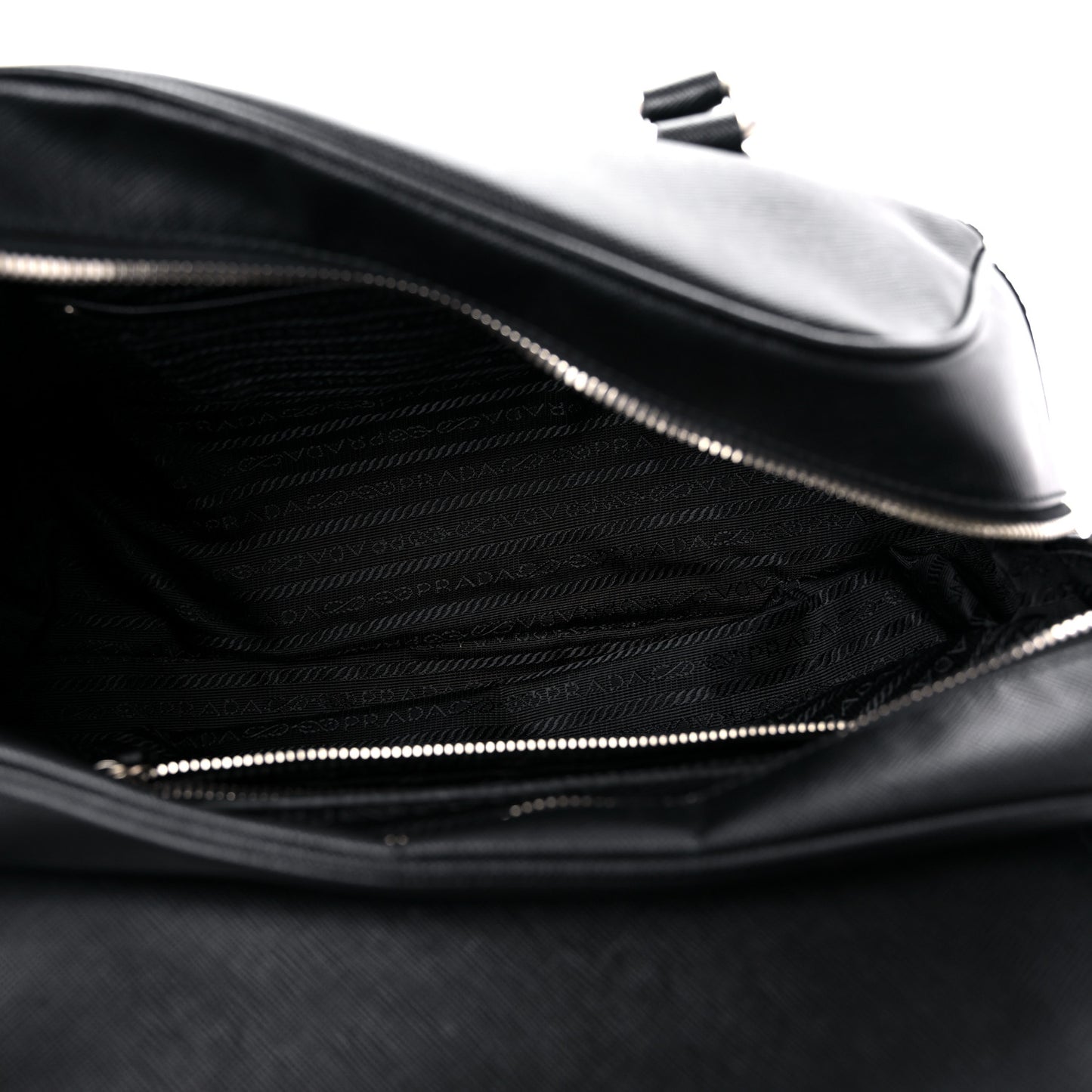 Saffiano Pushlock Satchel Black