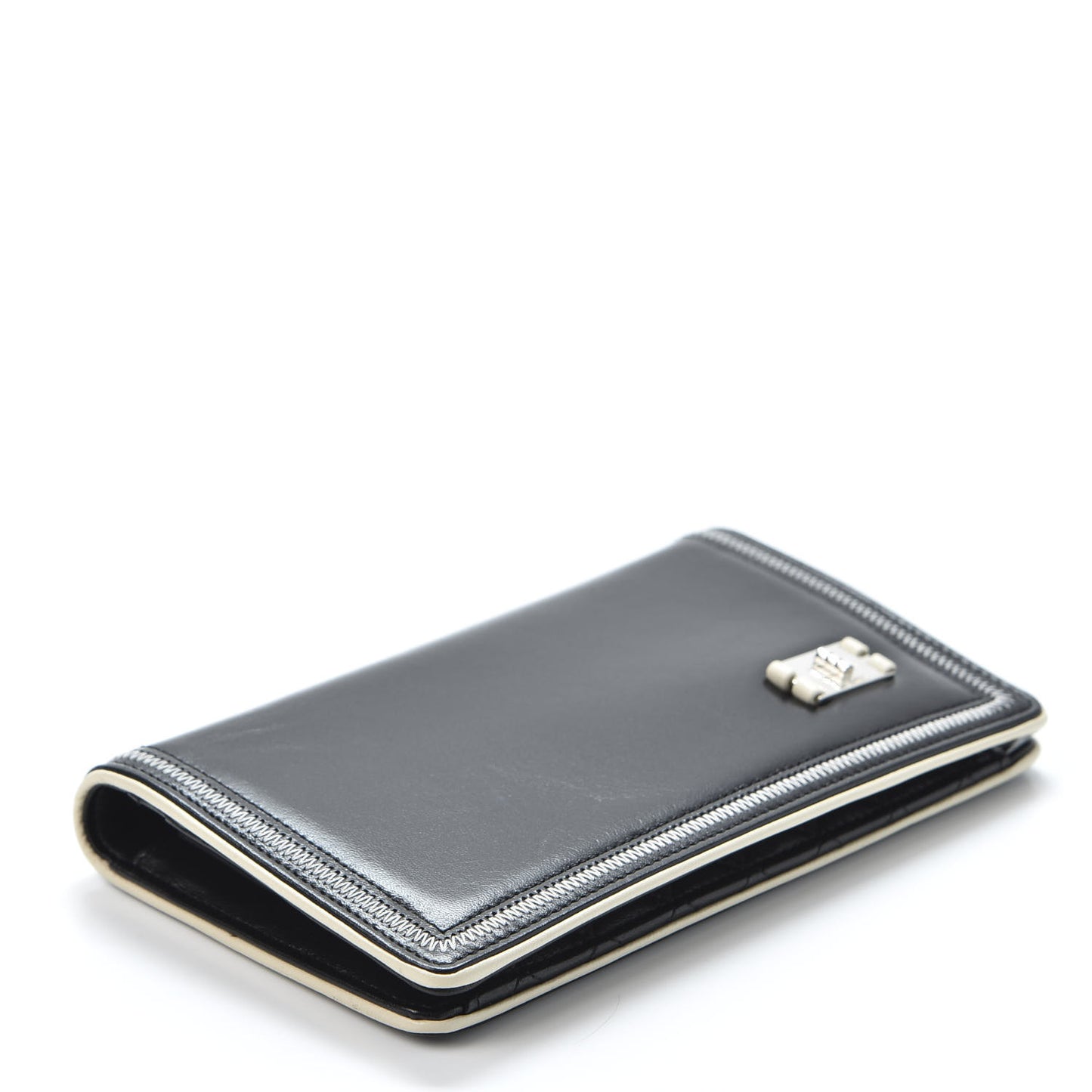 Lambskin Mademoiselle Yen Wallet Black