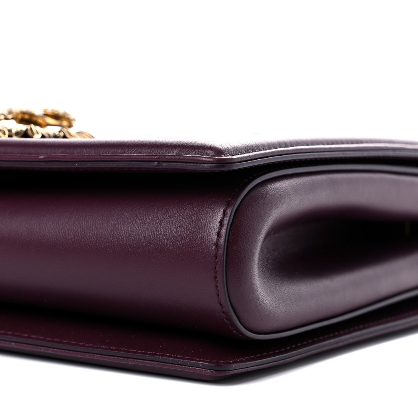 Calfskin Large Devotion Bag Burgundy