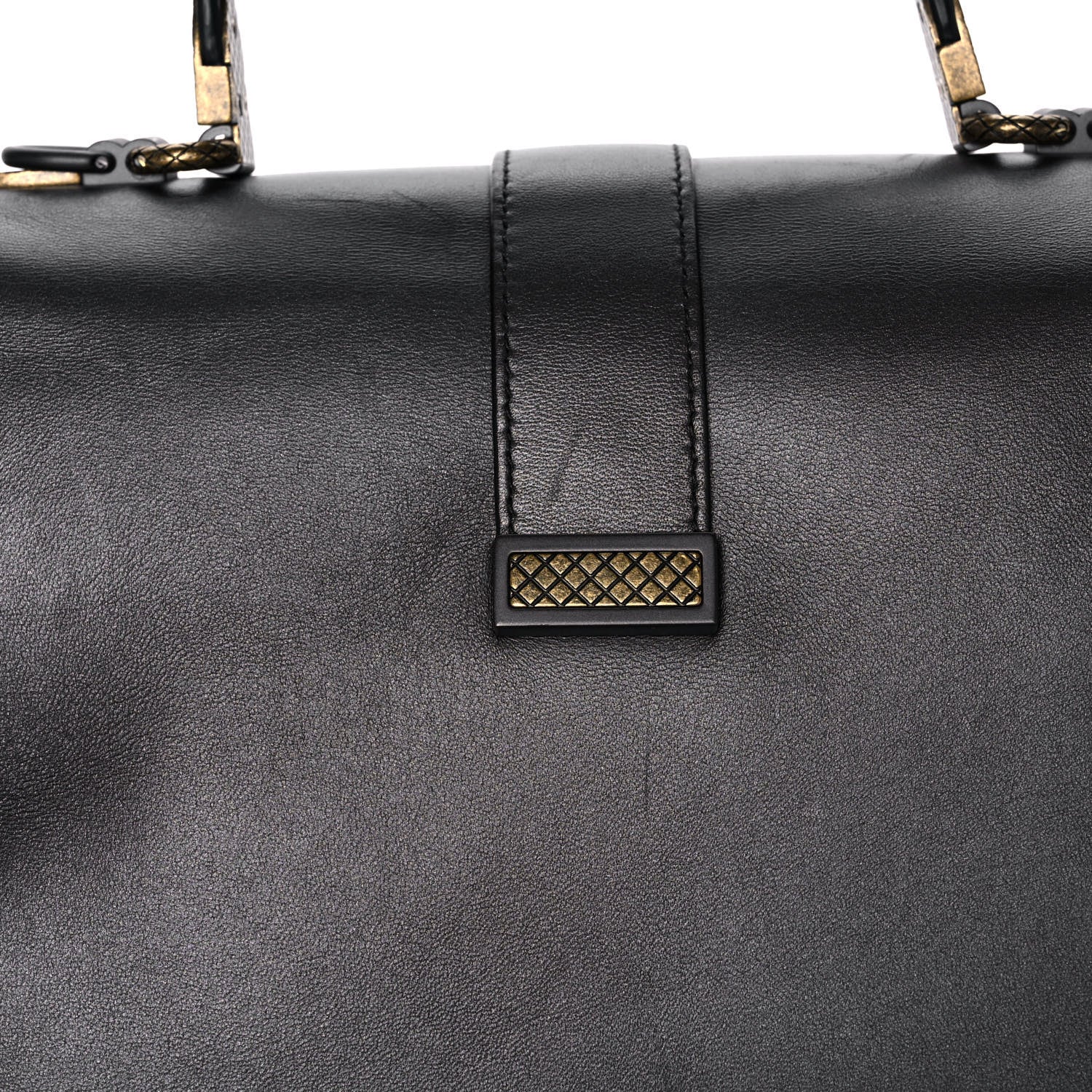 Bottega Veneta Nappa Medium Piazza Bag Dark Gold Antique Silver 16 of 20