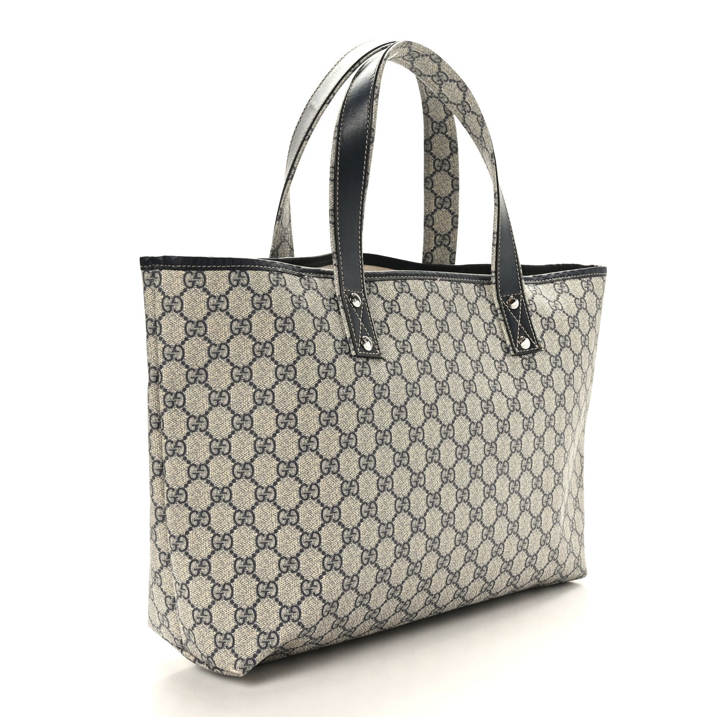 GG Plus Monogram Medium Signature Web Loop Tote Navy