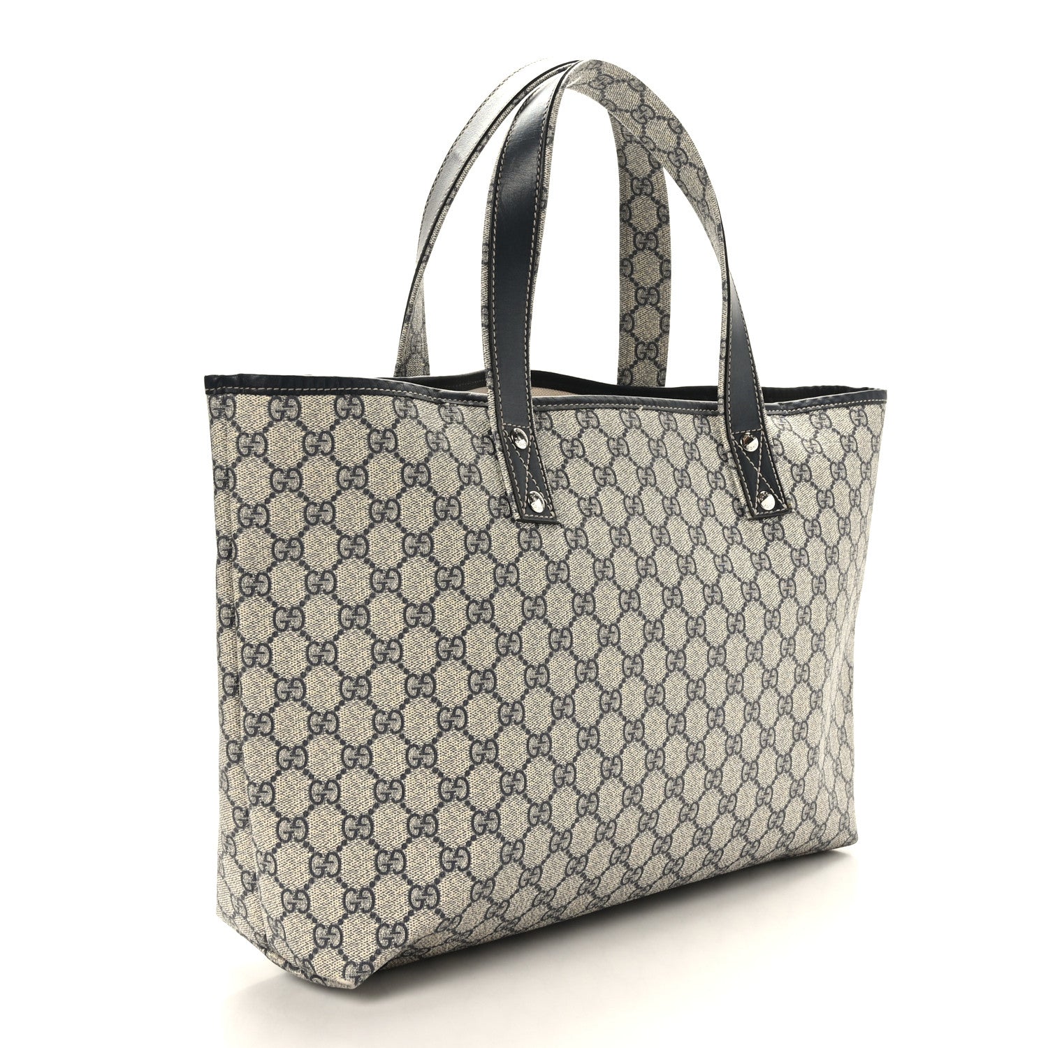 Gucci GG Plus Monogram Medium Signature Web Loop Tote Navy 3 of 10