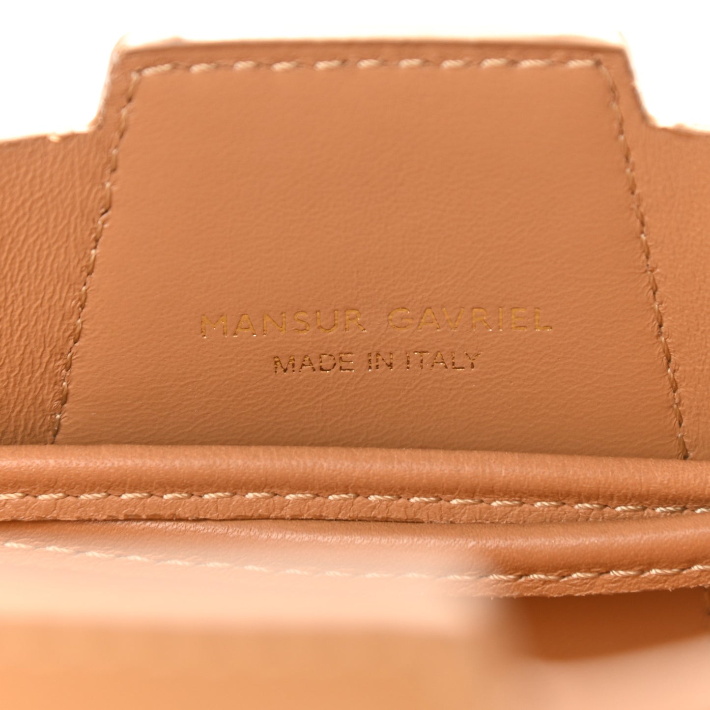 Tumbled Calfskin Lilium Bag Caramel