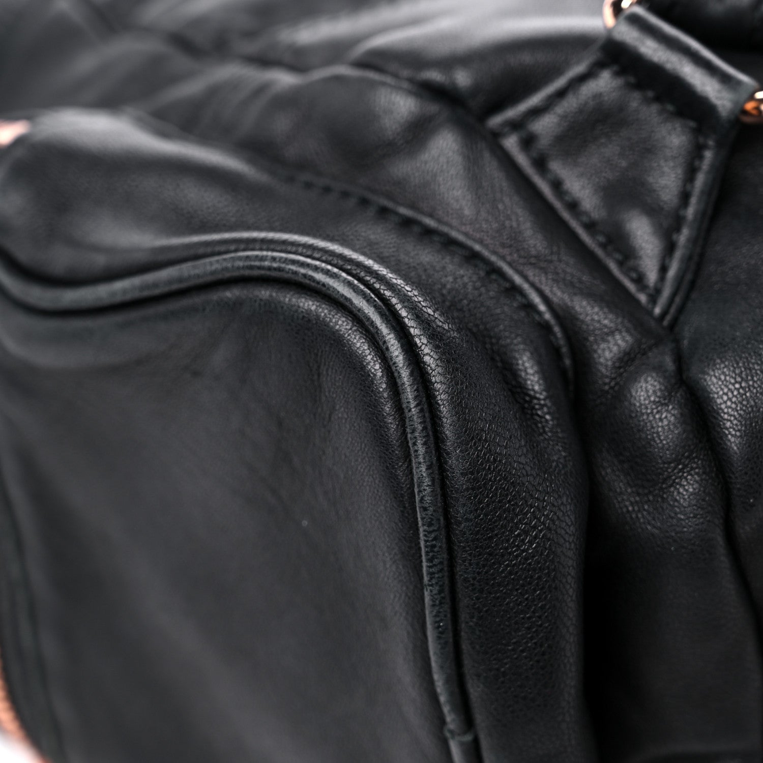 Alexander Wang Lambskin Marti Backpack Washed Black Rose Gold Hardware 9 of 14