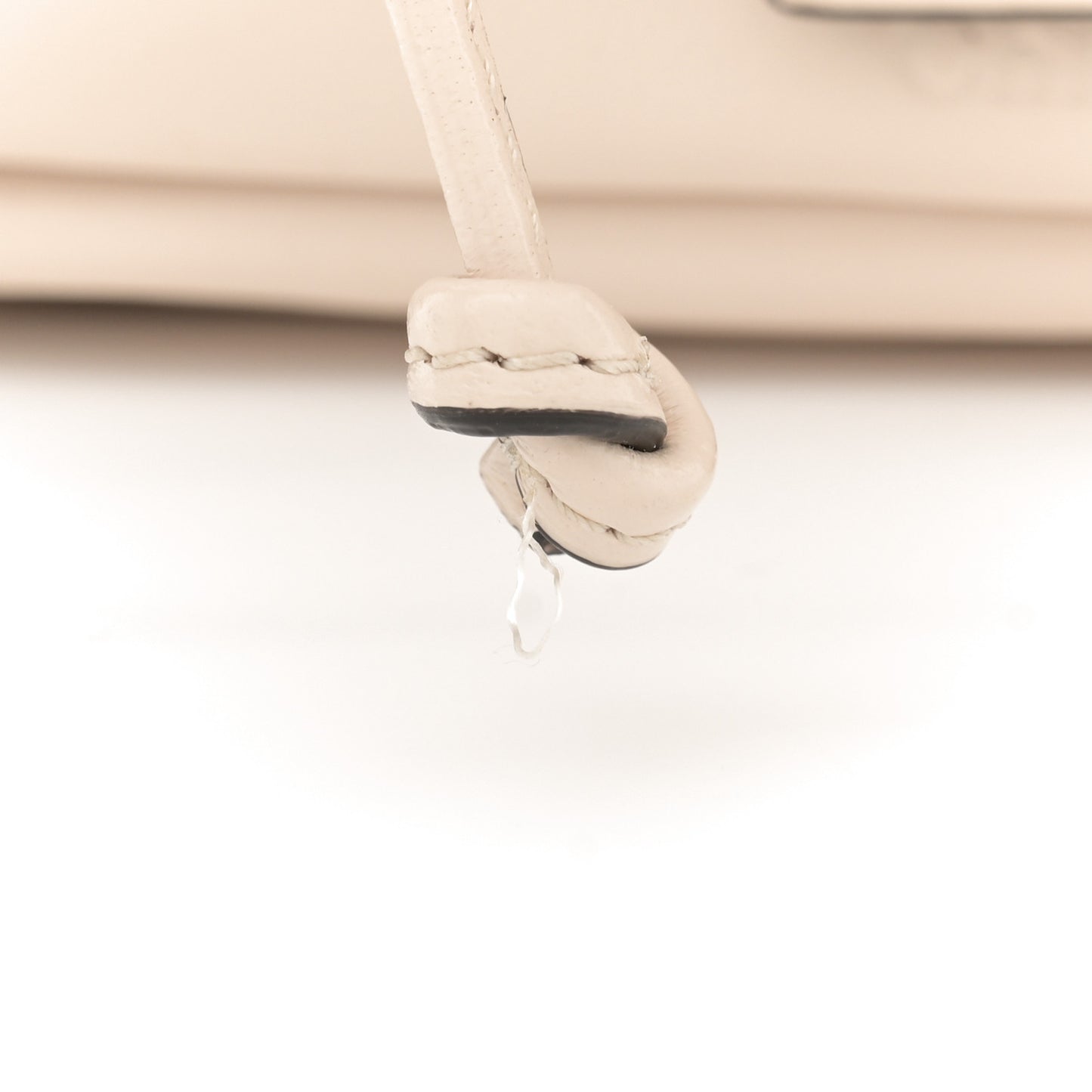 Shiny Calfskin Camera Bucket Bag Sweet Beige