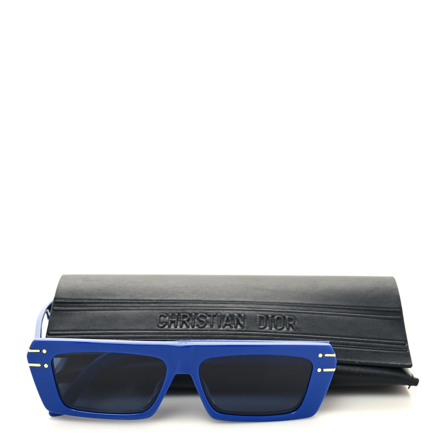 Diorsignature S2U Rectangular Sunglasses Blue