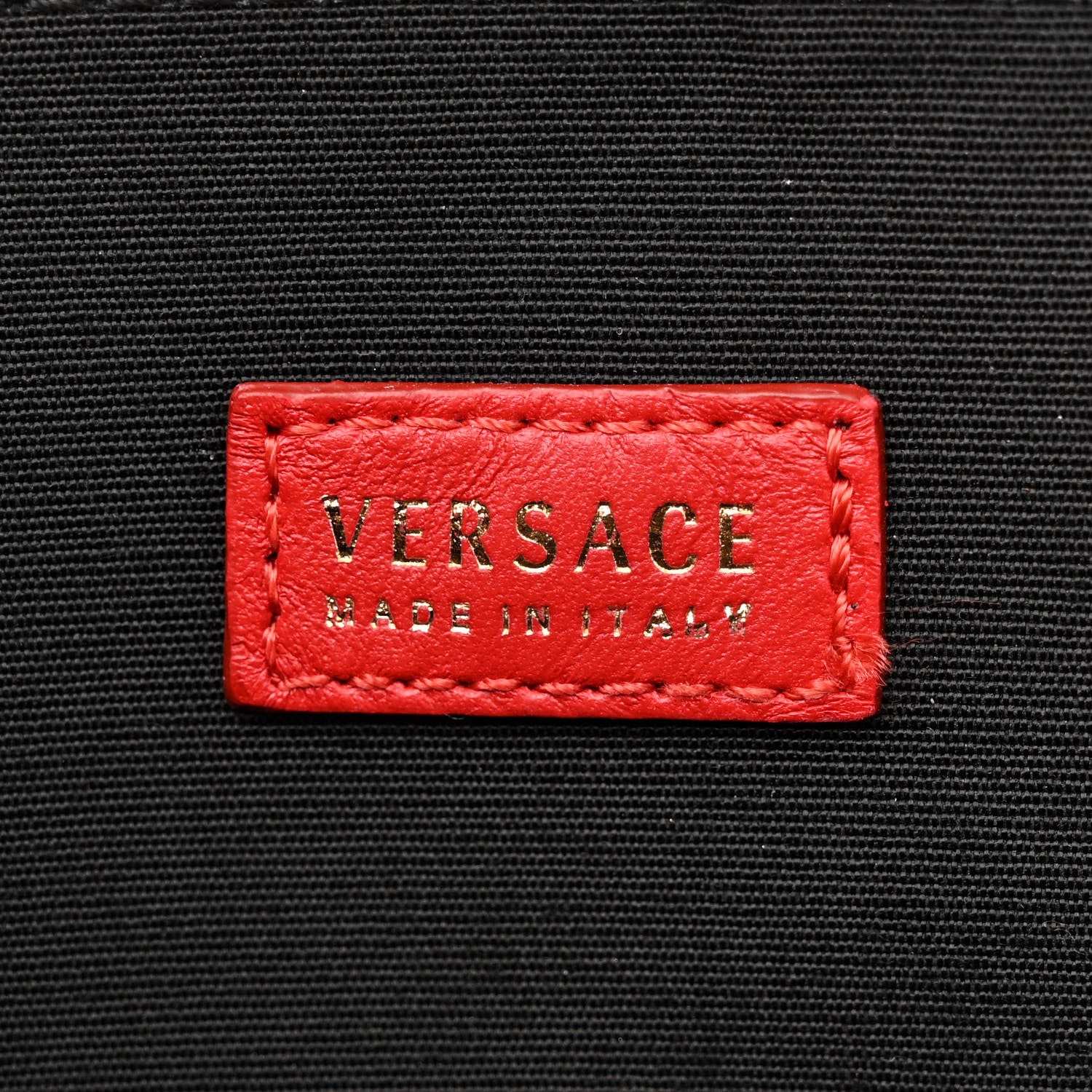 Versace Lambskin Quilted Medusa Wallet On Chain Crossbody Red 7 of 16