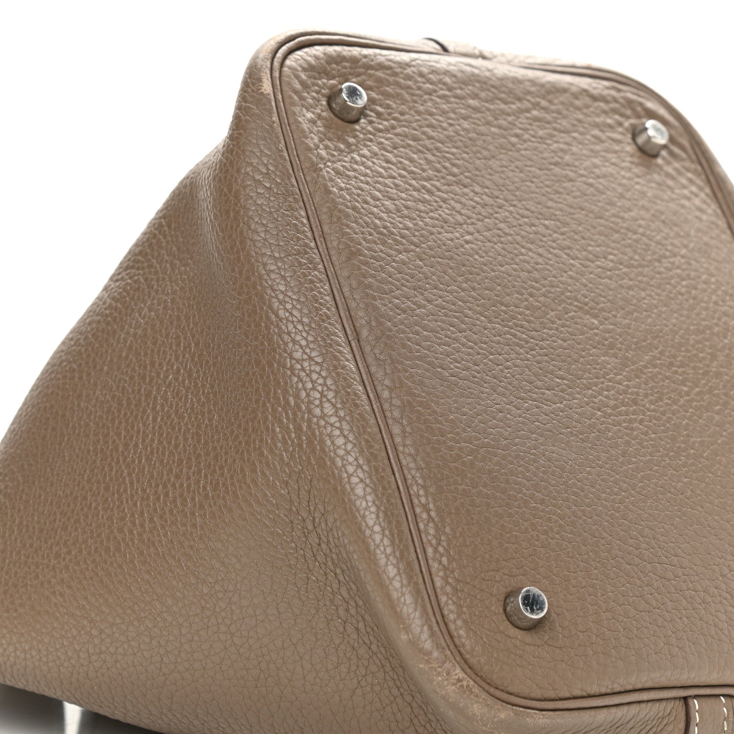 Hermes Taurillon Clemence Picotin 22 MM Etoupe 9 of 13