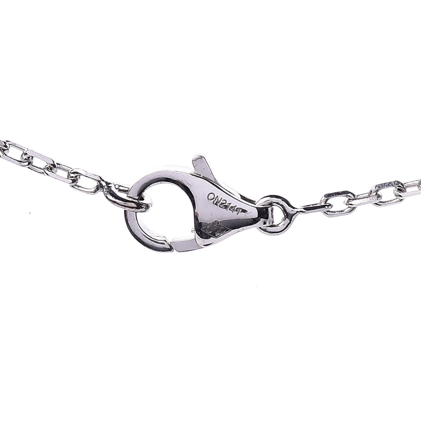 18K White Gold Diamond Amethyst Hindu Mysterieuse Pendant Necklace