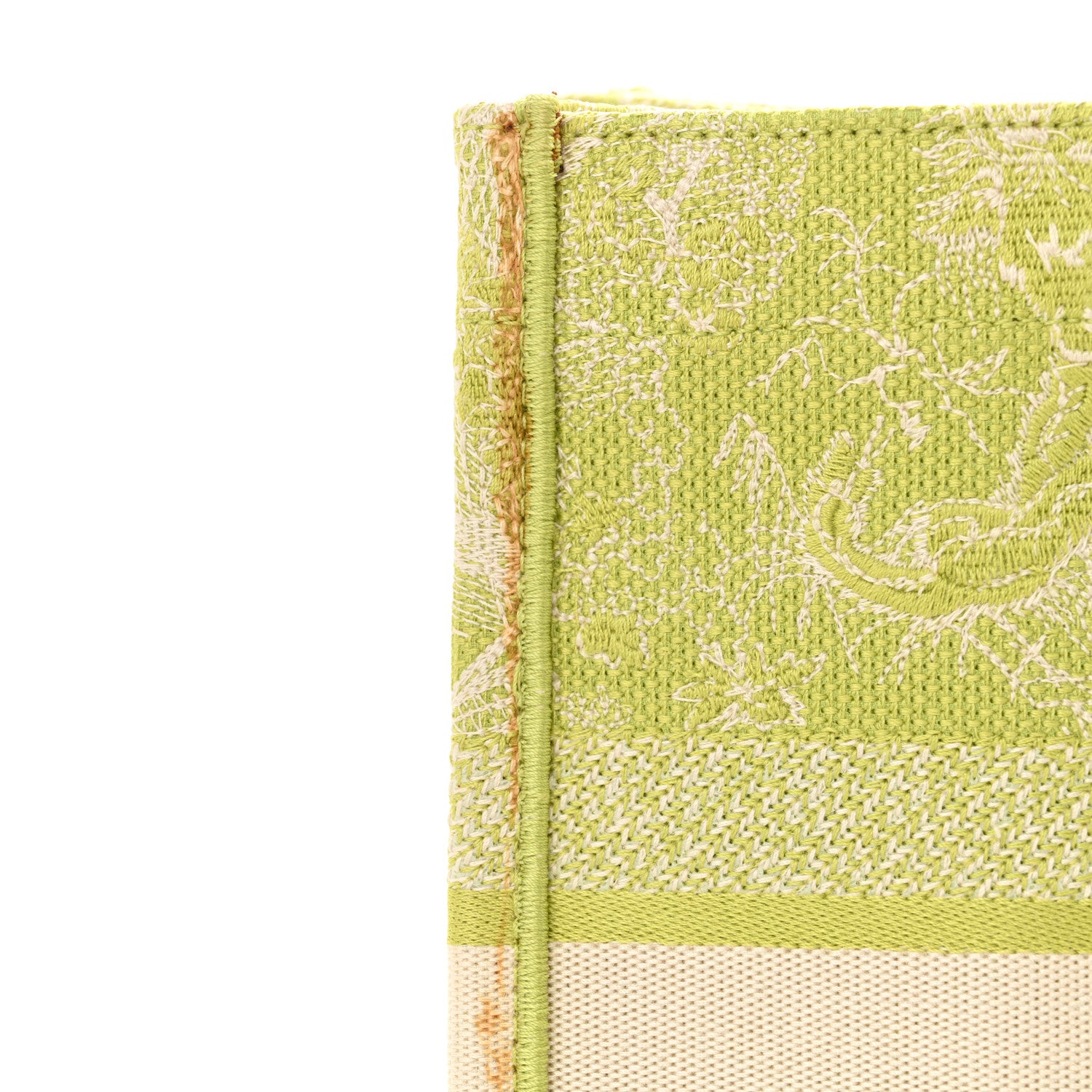 Christian Dior Canvas Embroidered Medium Dioriviera Toile De Jouy Book Tote D-Lite Green 14 of 16