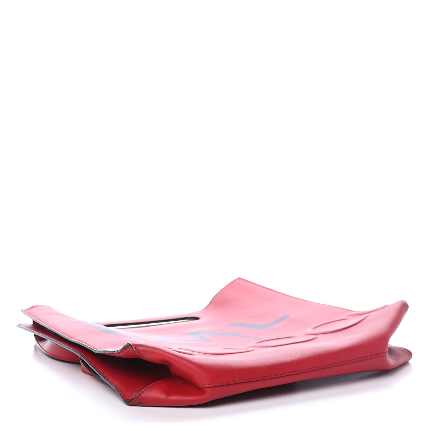 Calfskin GucciGhost Real Medium XL Tote Hibiscus Red