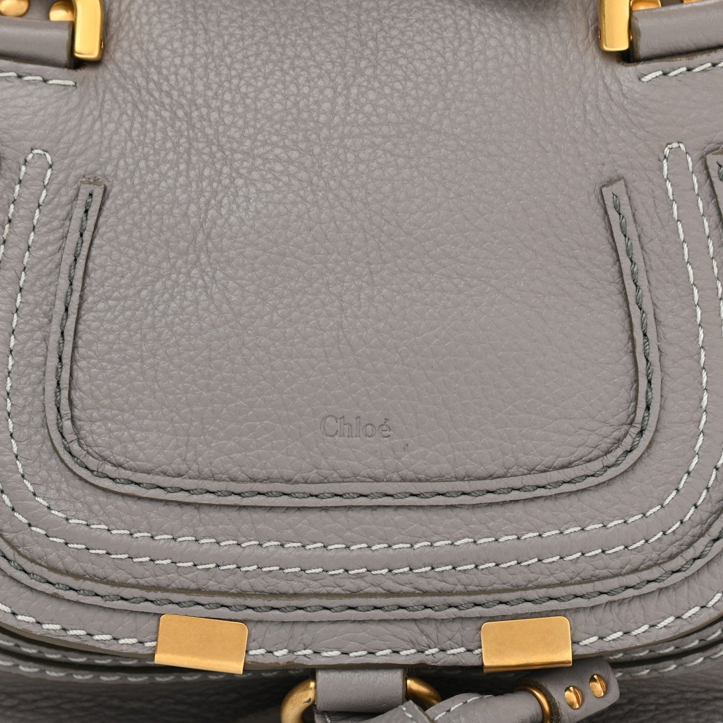 Calfskin Mini Marcie Satchel Cashmere Grey