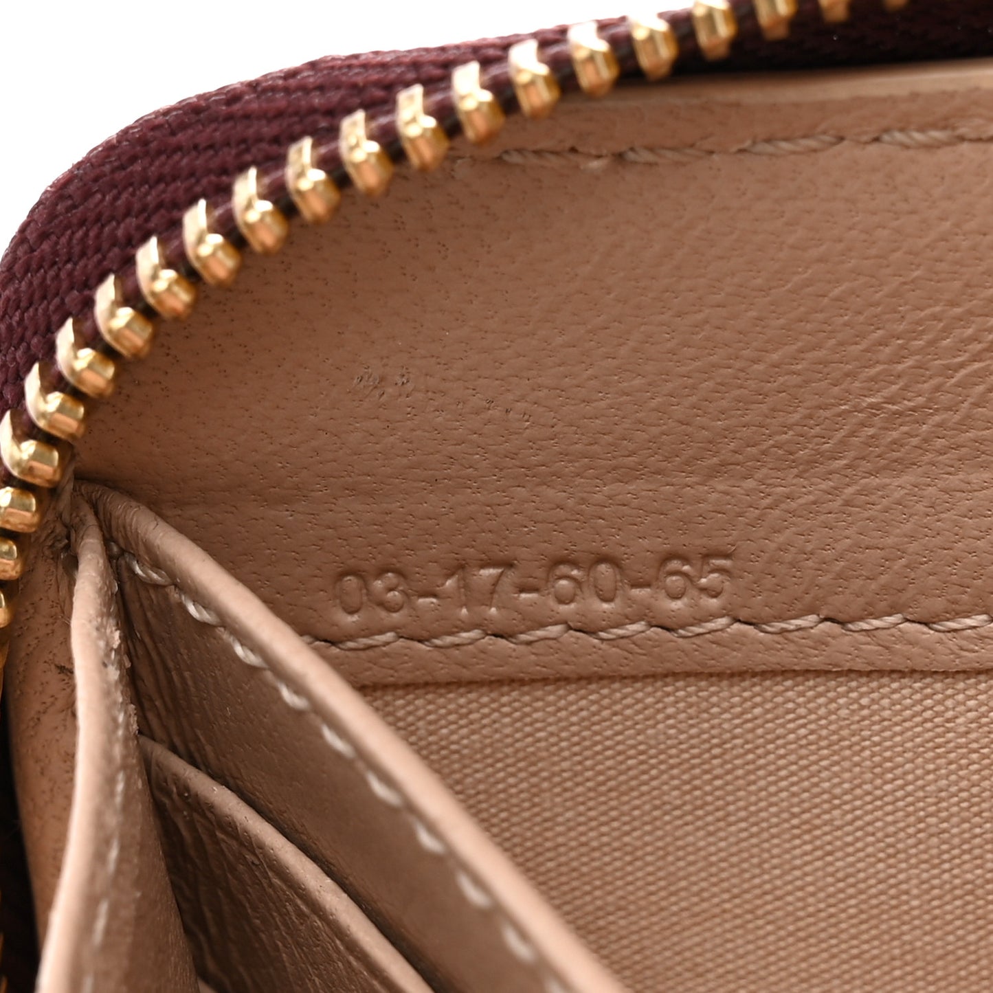 Grained Calfskin Marcie Long Zip Around Wallet Dark Velvet