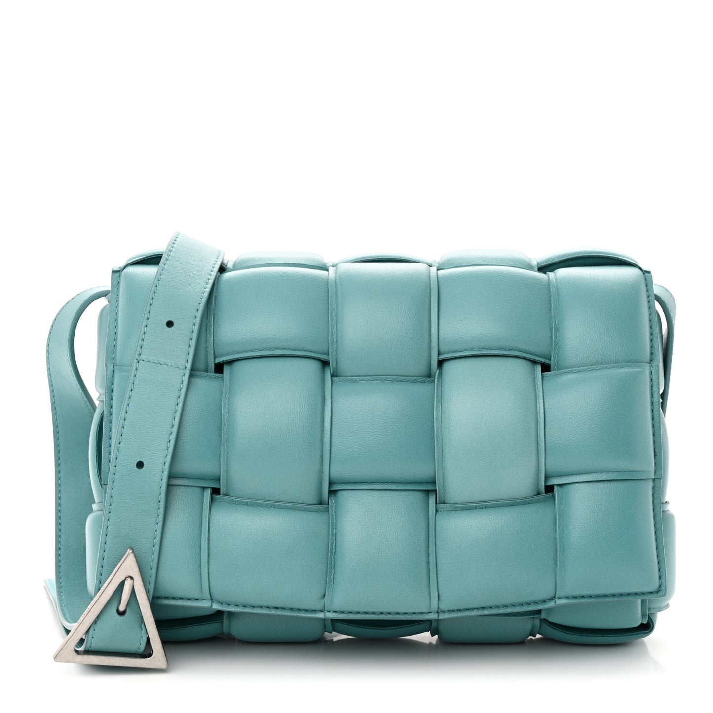 Nappa Maxi Intreccio Padded Cassette Crossbody Bag