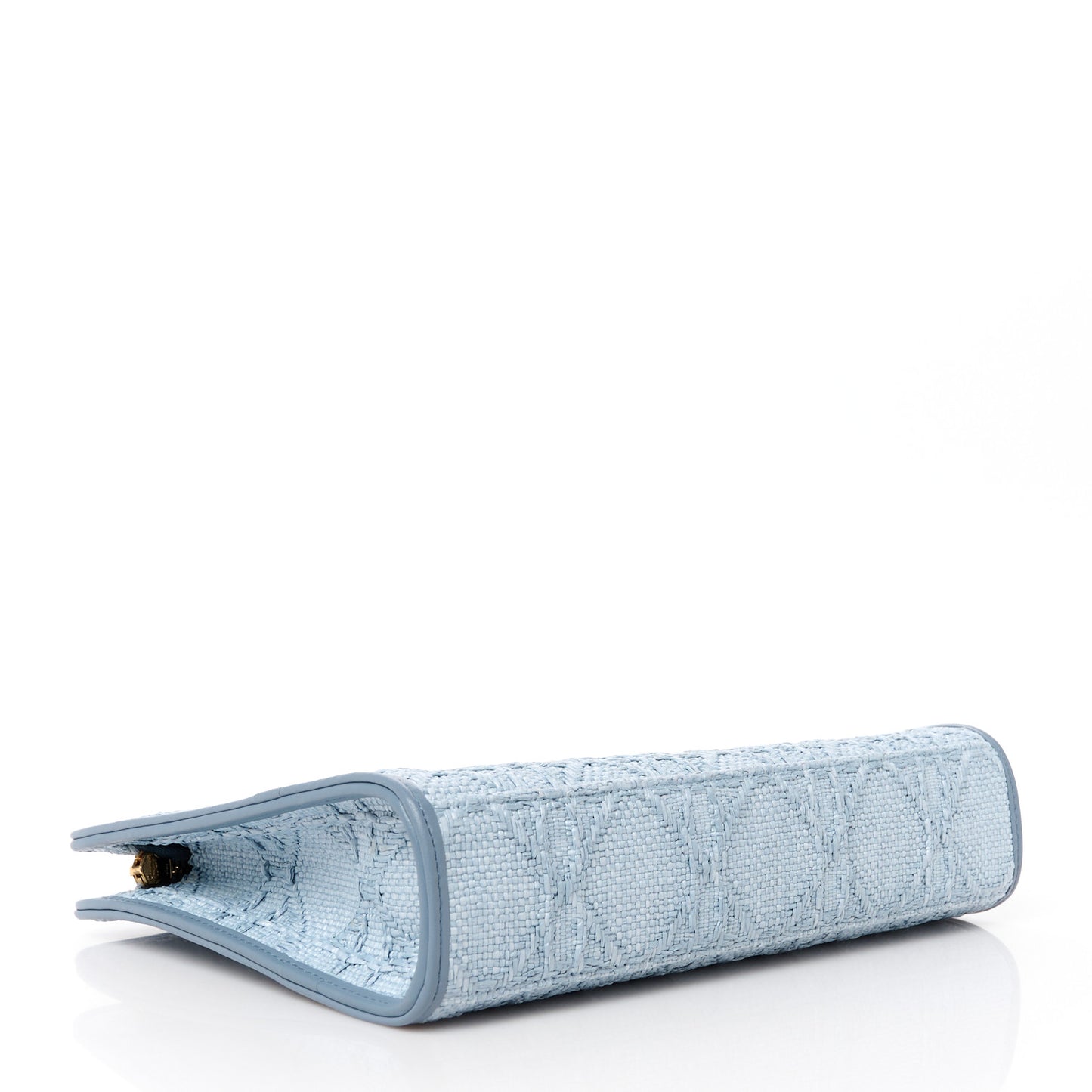 Raffia Cannage 30 Montaigne Dea Pouch Celestial Blue