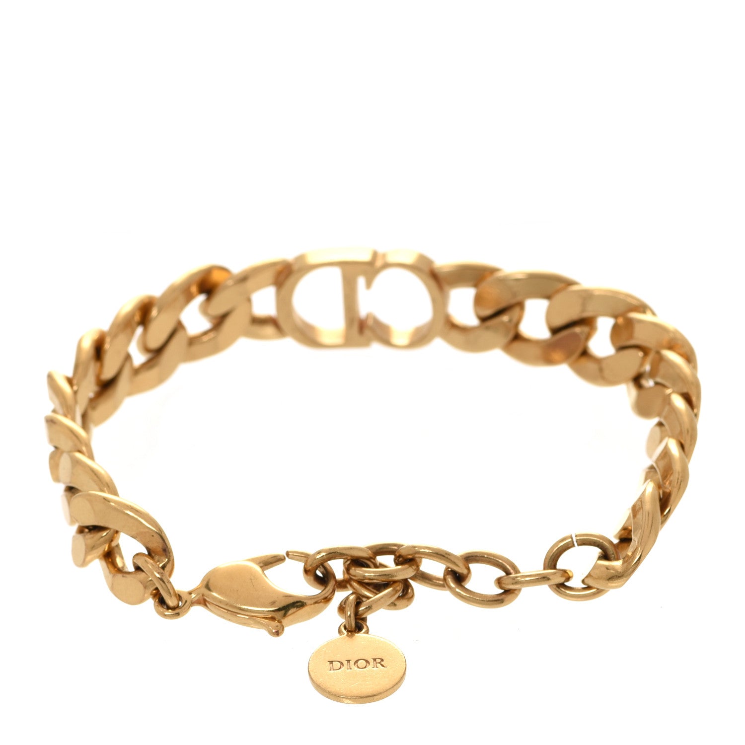 Christian Dior Metal Danseuse Etoile Chain Bracelet Gold 3 of 4