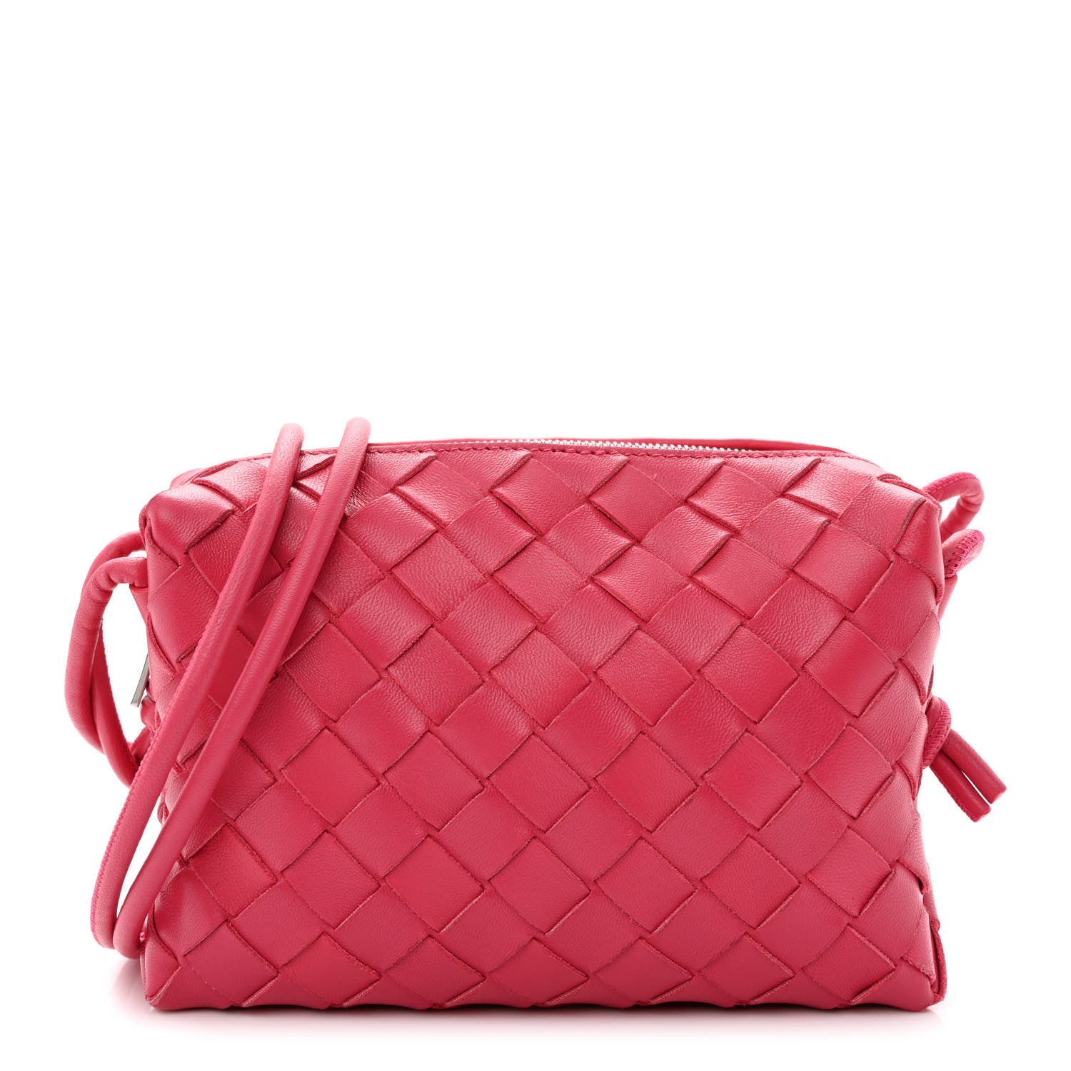 Bottega Veneta Nappa Intrecciato Mini Loop Camera Bag Cranberry 1 of 9