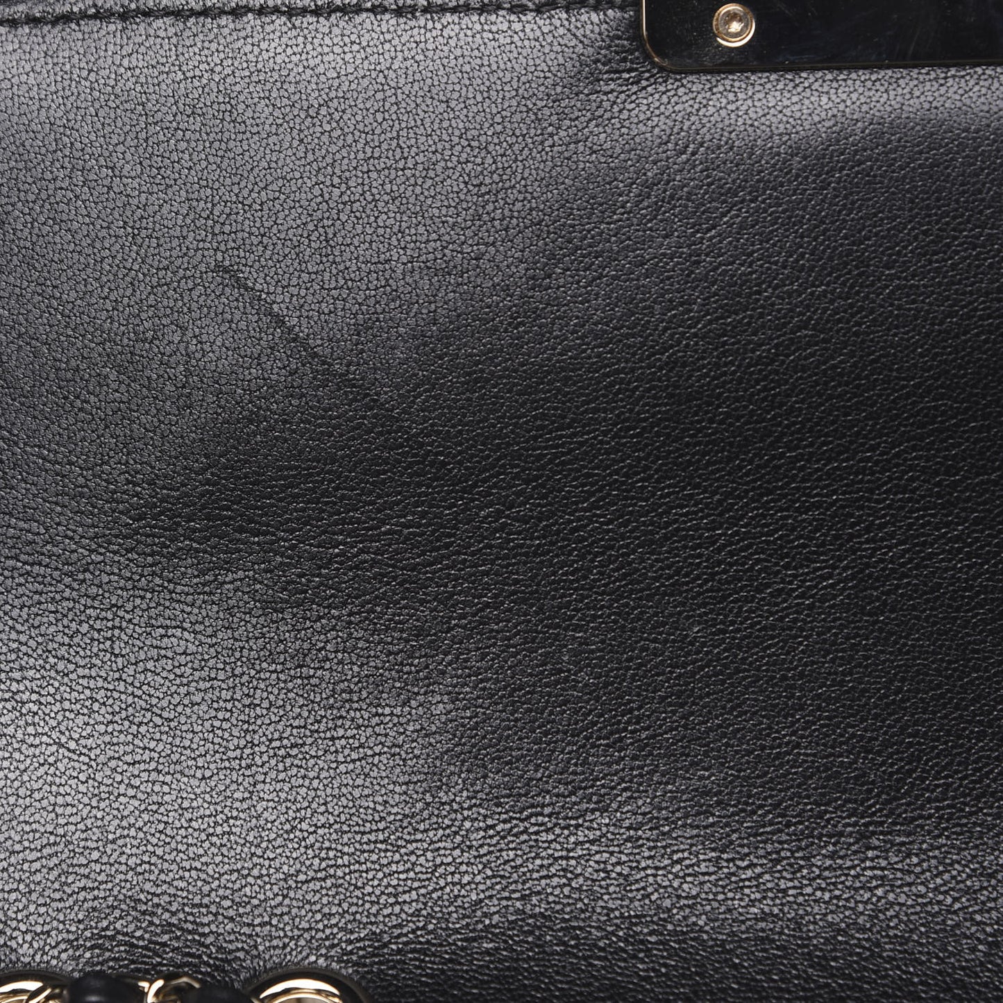 Sheepskin Quilted Beauty Lock Flap Black