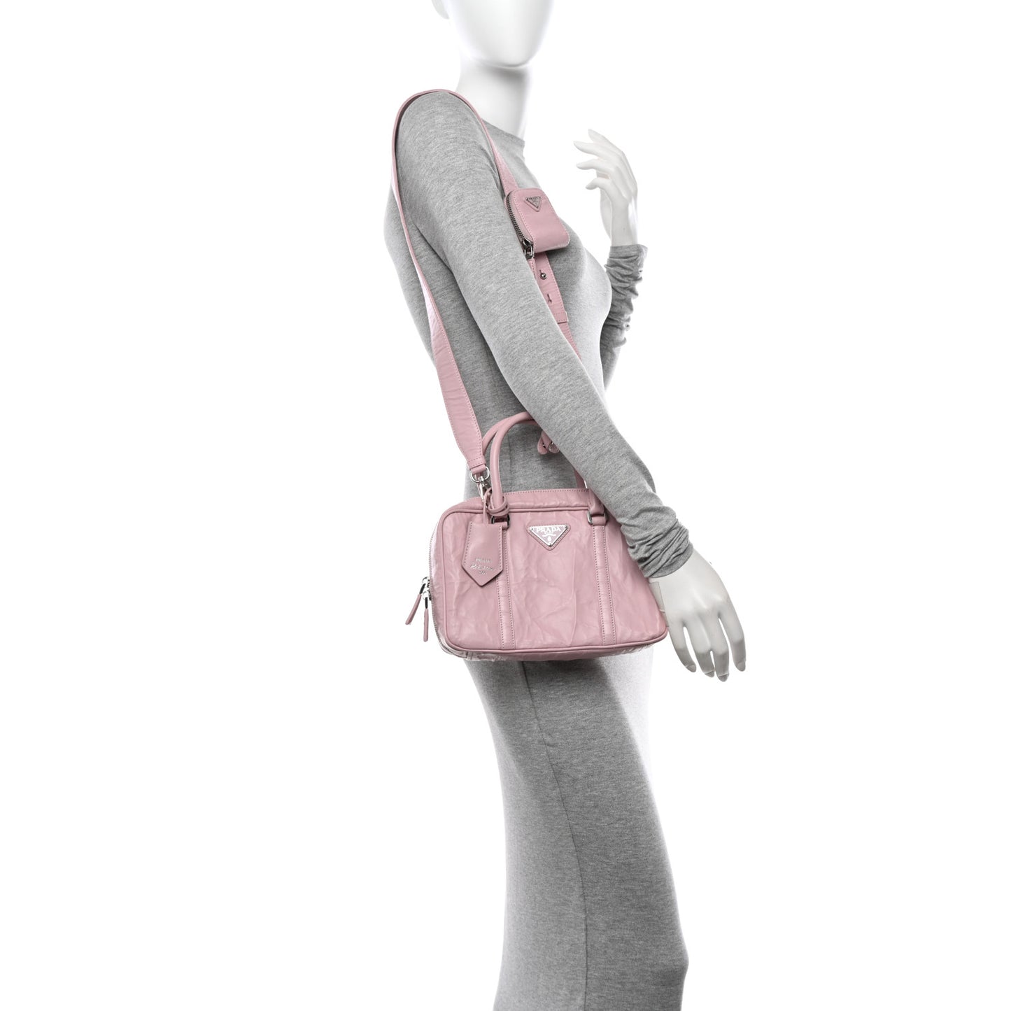 Nappa Antique Medium Re-Edition 2001 Two Handle Bag Alabastro