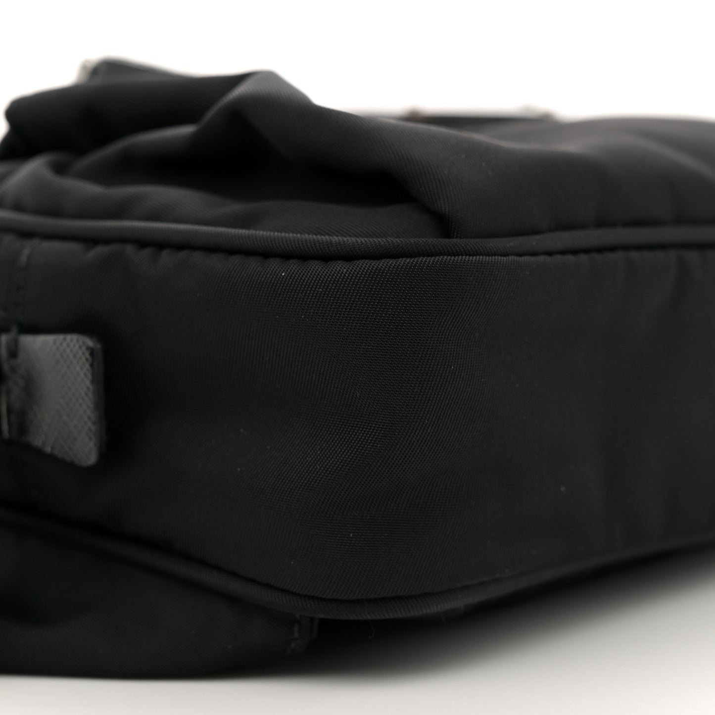 Re-Nylon Saffiano Belt Bag L Black