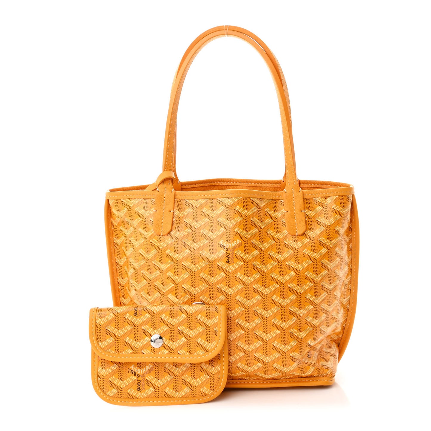 Goyardine Reversible Mini Anjou Yellow