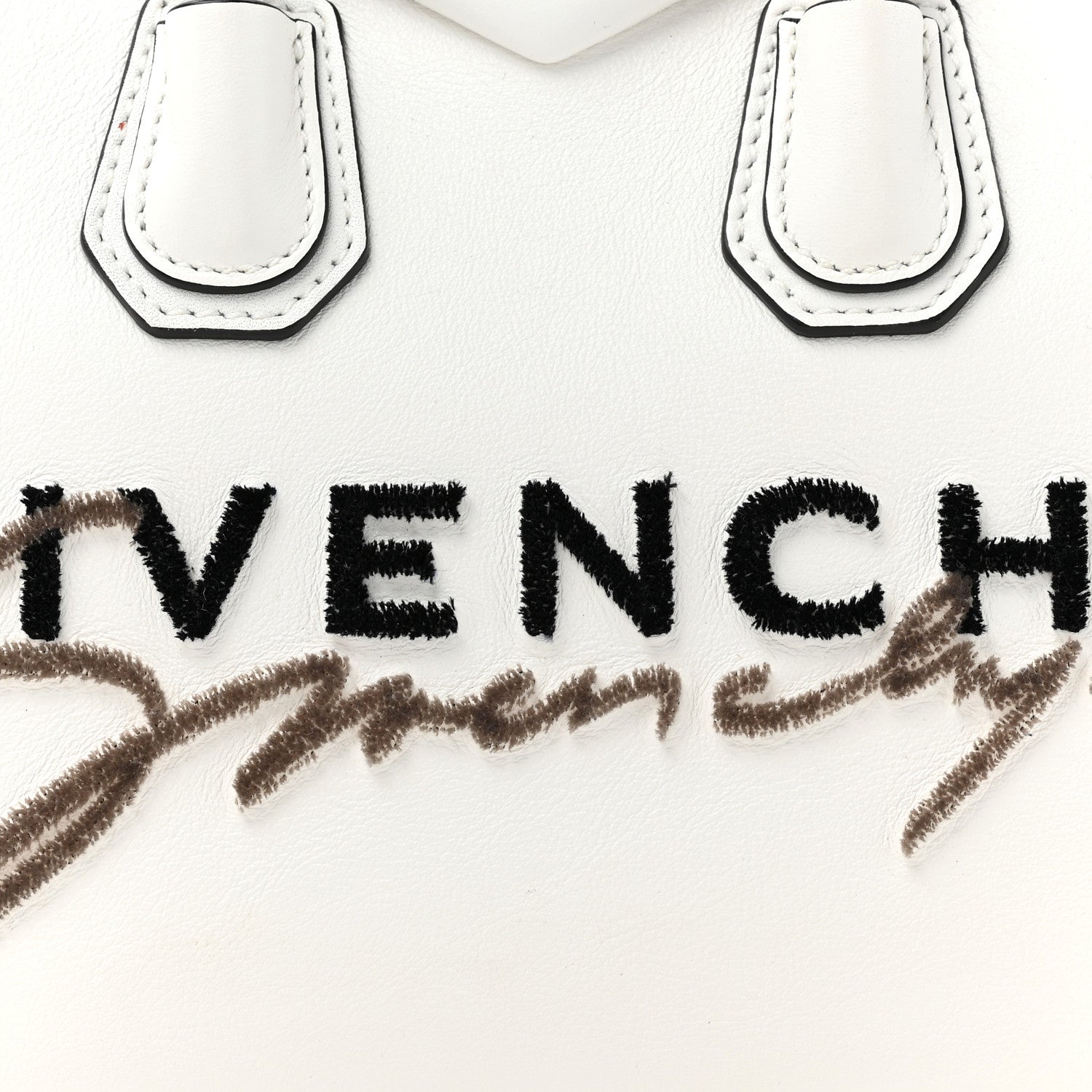 Givenchy Calfskin Signature Logo Small Antigona White 8 of 15