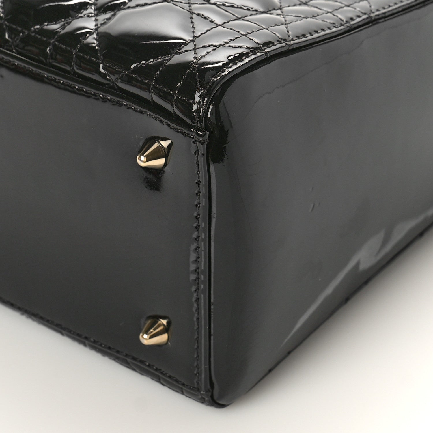 Christian Dior Patent Cannage Medium Lady Dior Black 8 of 8