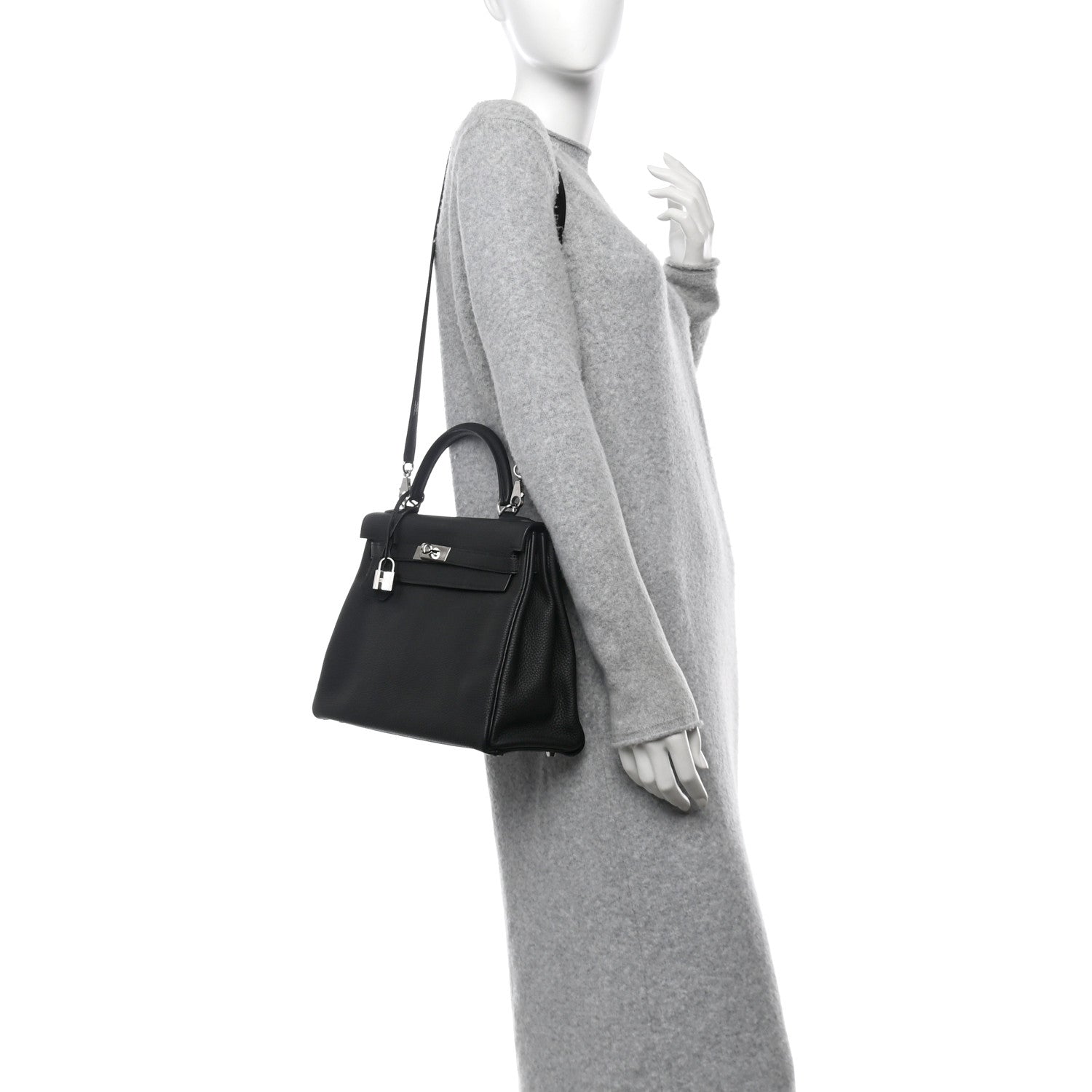 Hermes Togo Kelly Retourne 32 Black 2 of 10