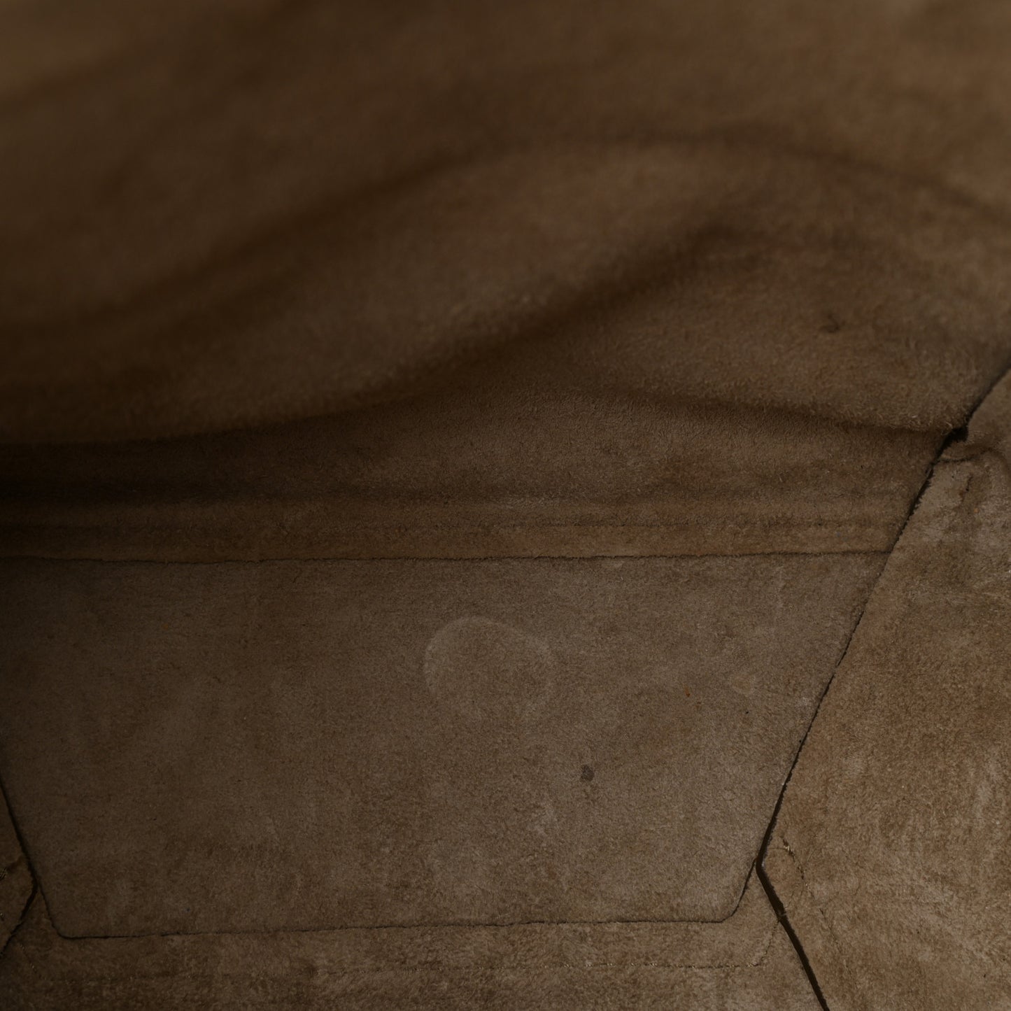 Soft Grained Calfskin Sangle Bucket Bag Taupe