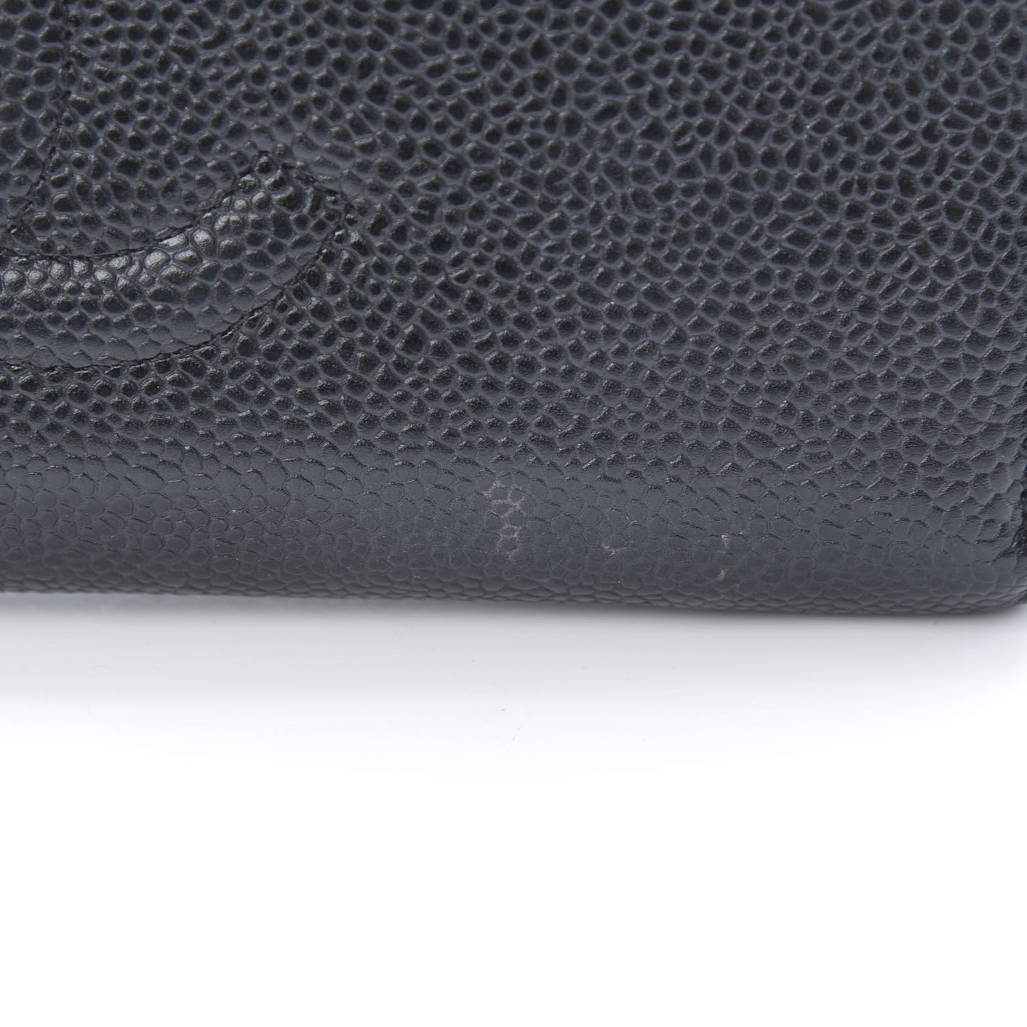 Caviar Timeless CC Large Gusset Zip Around Wallet Black