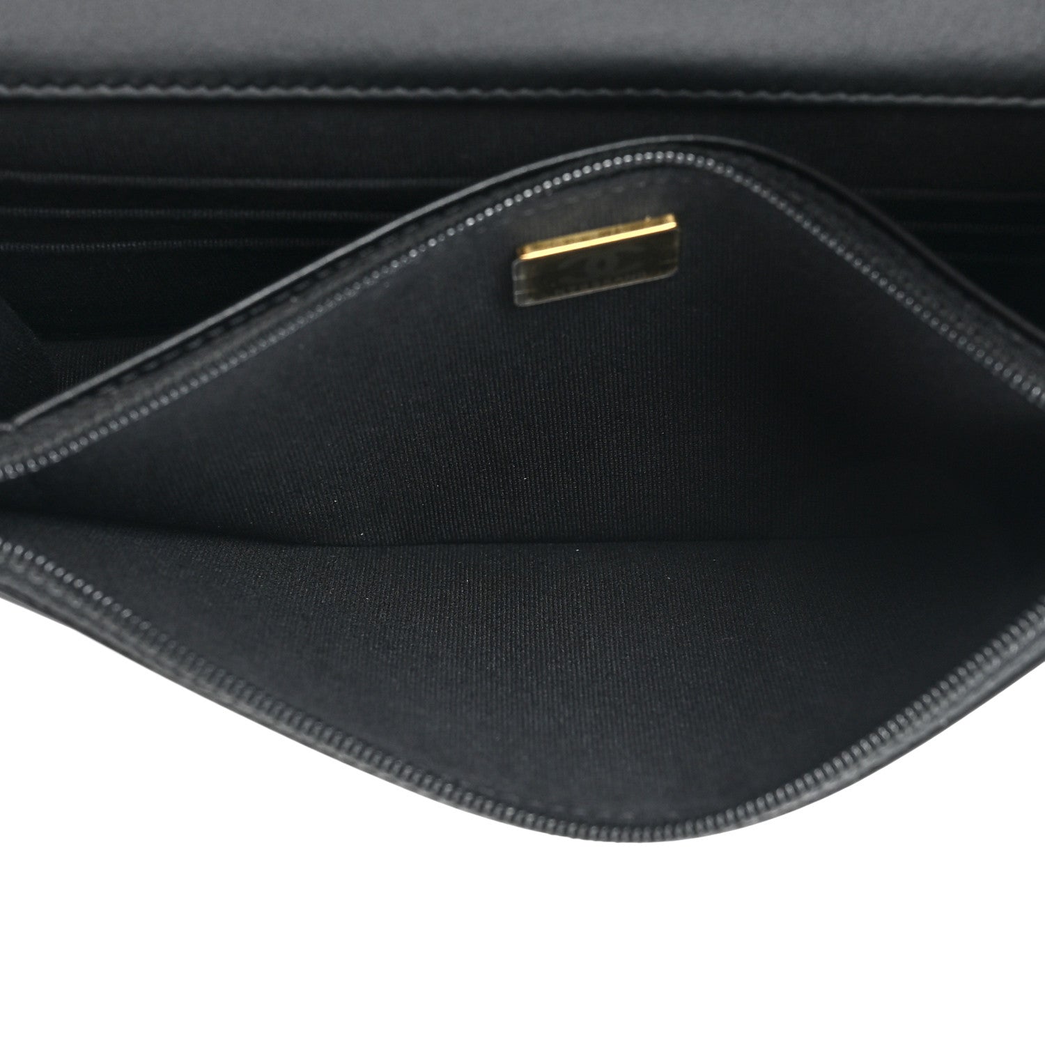Chanel Caviar Quilted Boy Wallet On Chain WOC Black 6 of 12
