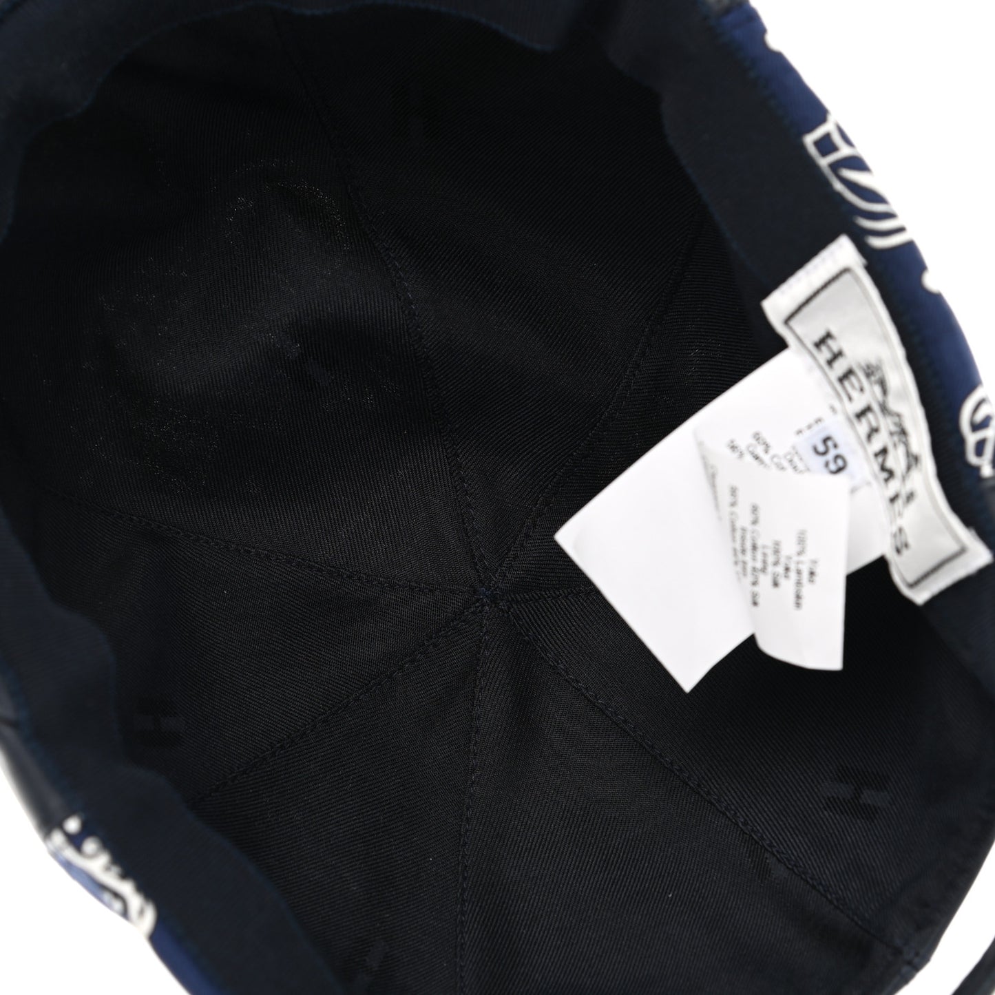 Lambskin Silk Thelma Les Leopards Bandana Hat 59 Marine White