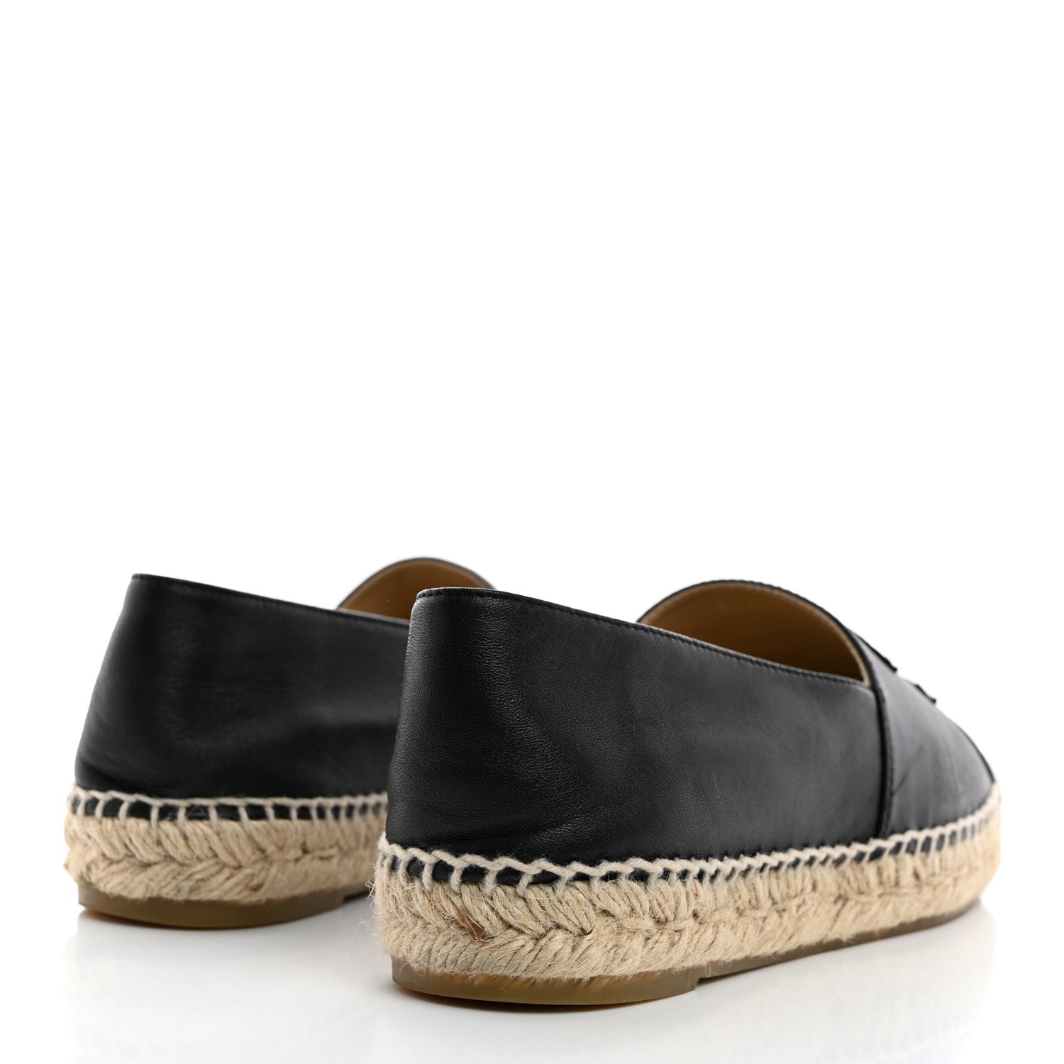 Chanel Lambskin CC Espadrilles 39 Black 4 of 8