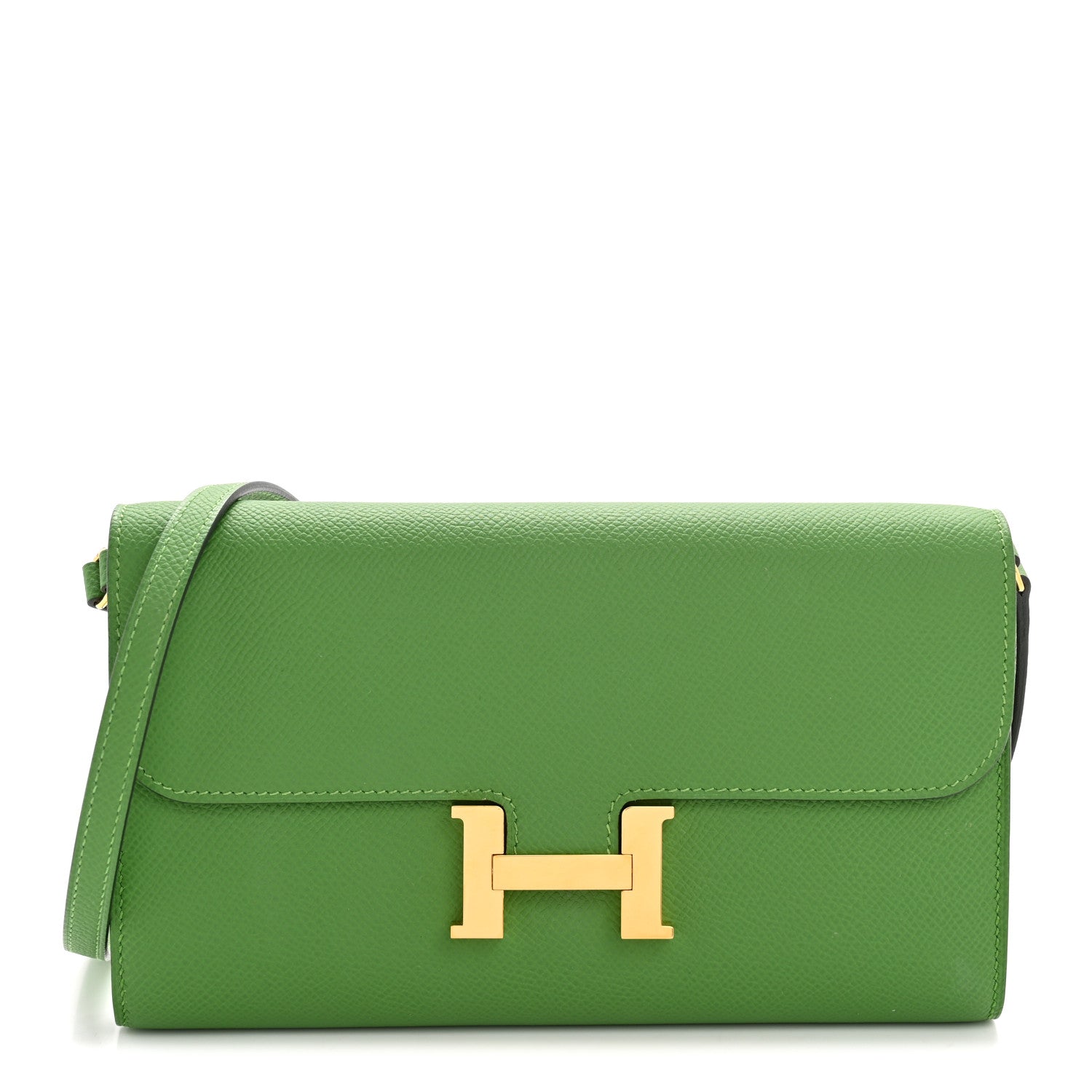 Hermes Epsom Constance Long To Go Wallet Vert Yucca 1832548