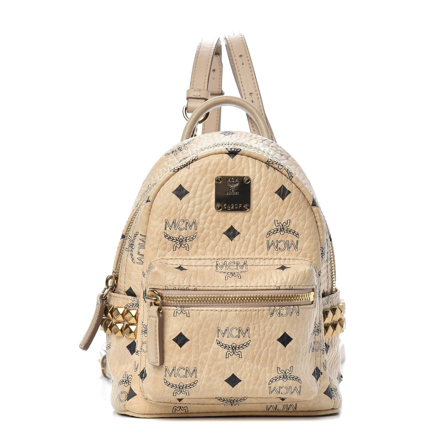 Visetos Side Stud X-Mini Stark Backpack Beige