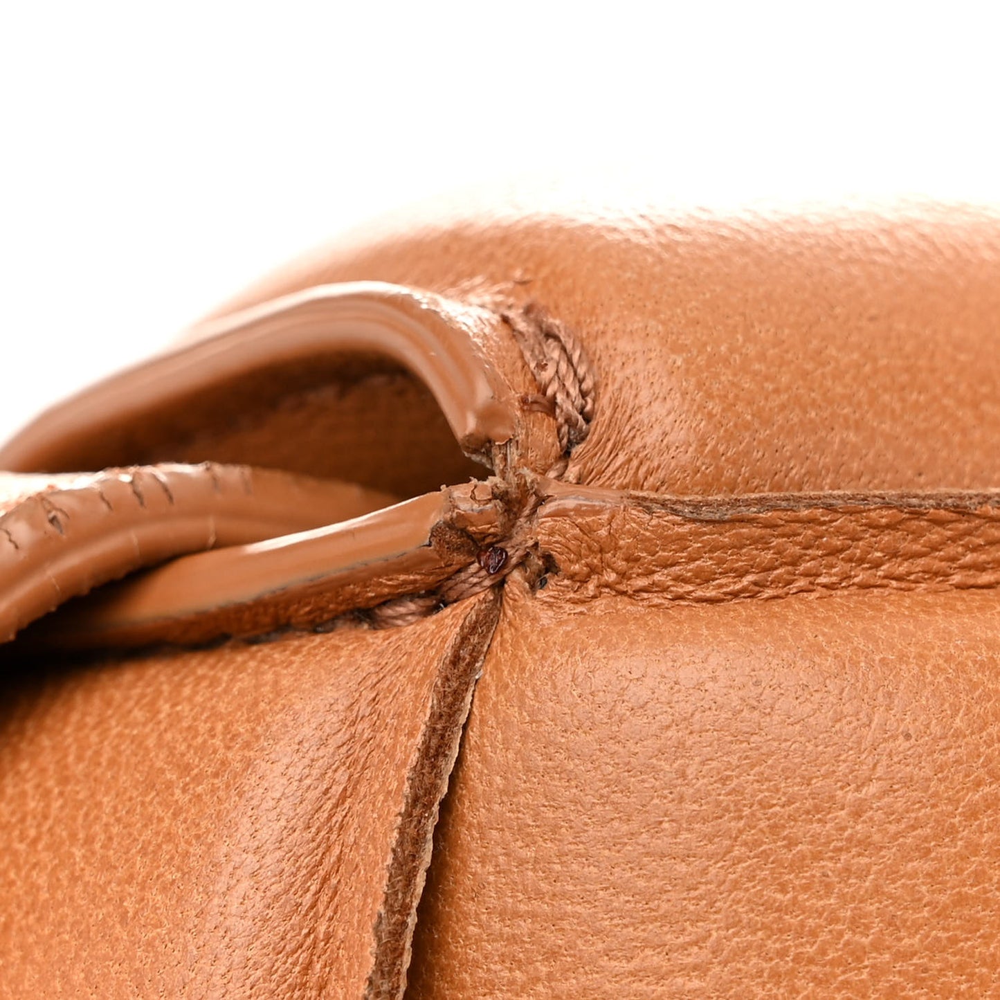 Nappa Maxi Intreccio Padded Cassette Crossbody Bag Caramel