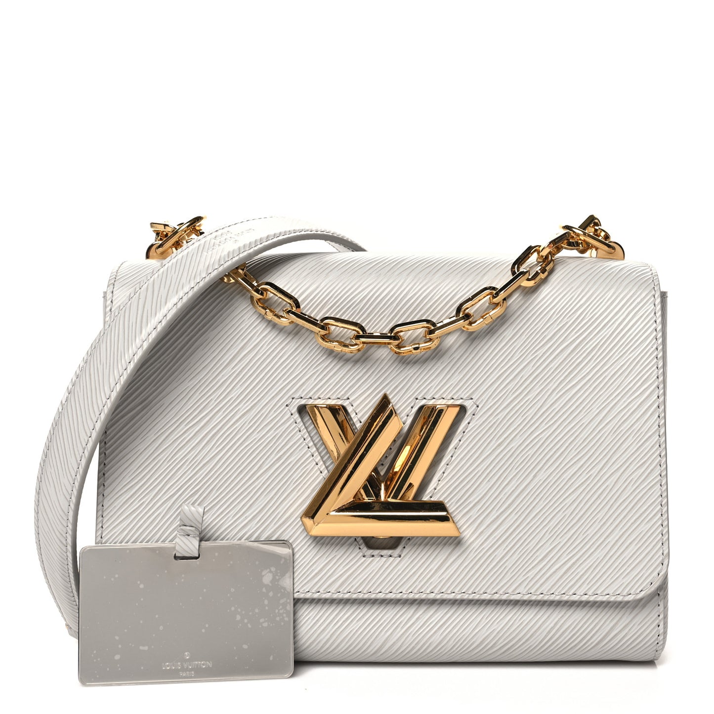 Epi Twist Shoulder Bag MM Gris
