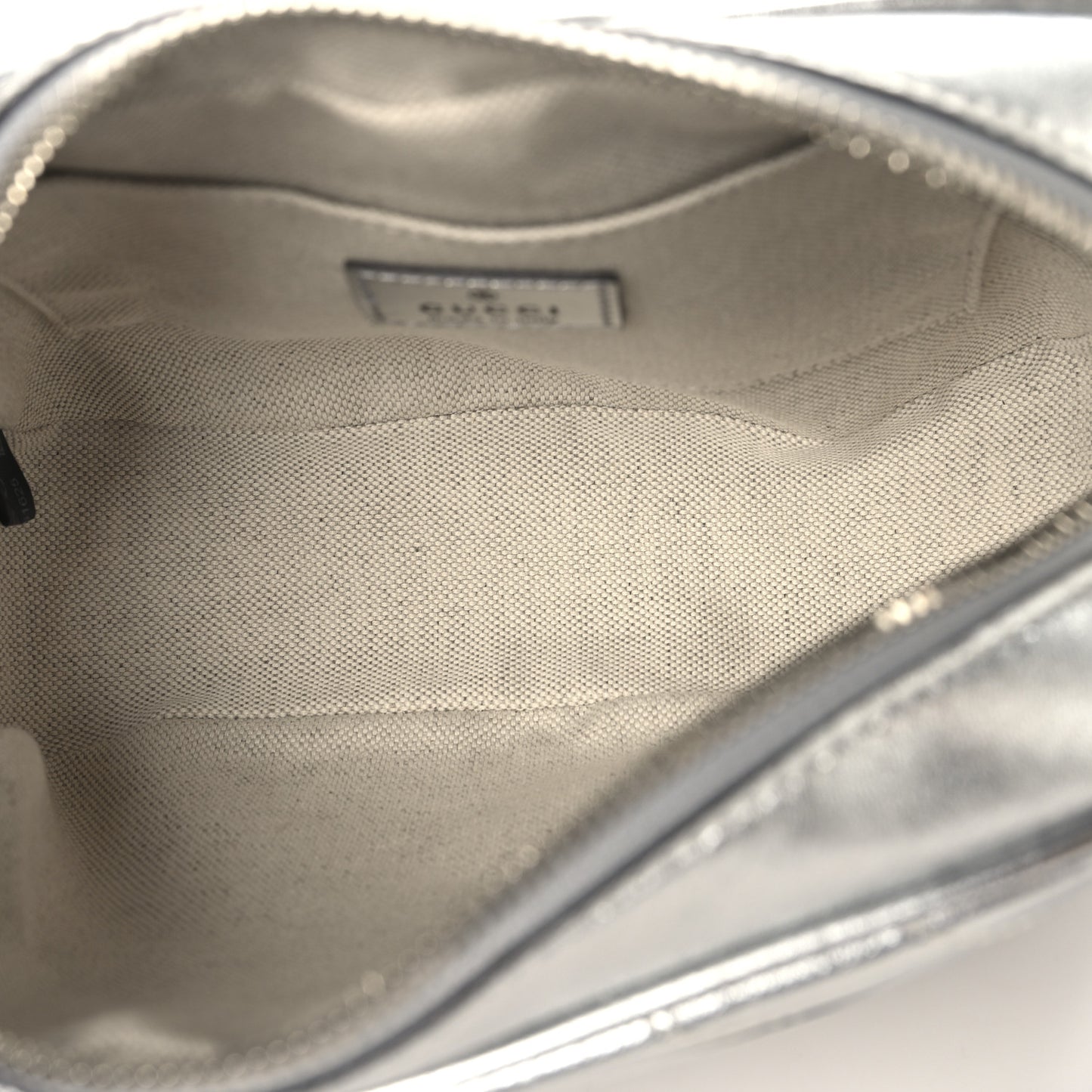 Metallic Sakai Be Green Calfskin Diagonal Stitched Small Blondie Shoulder Bag Silver