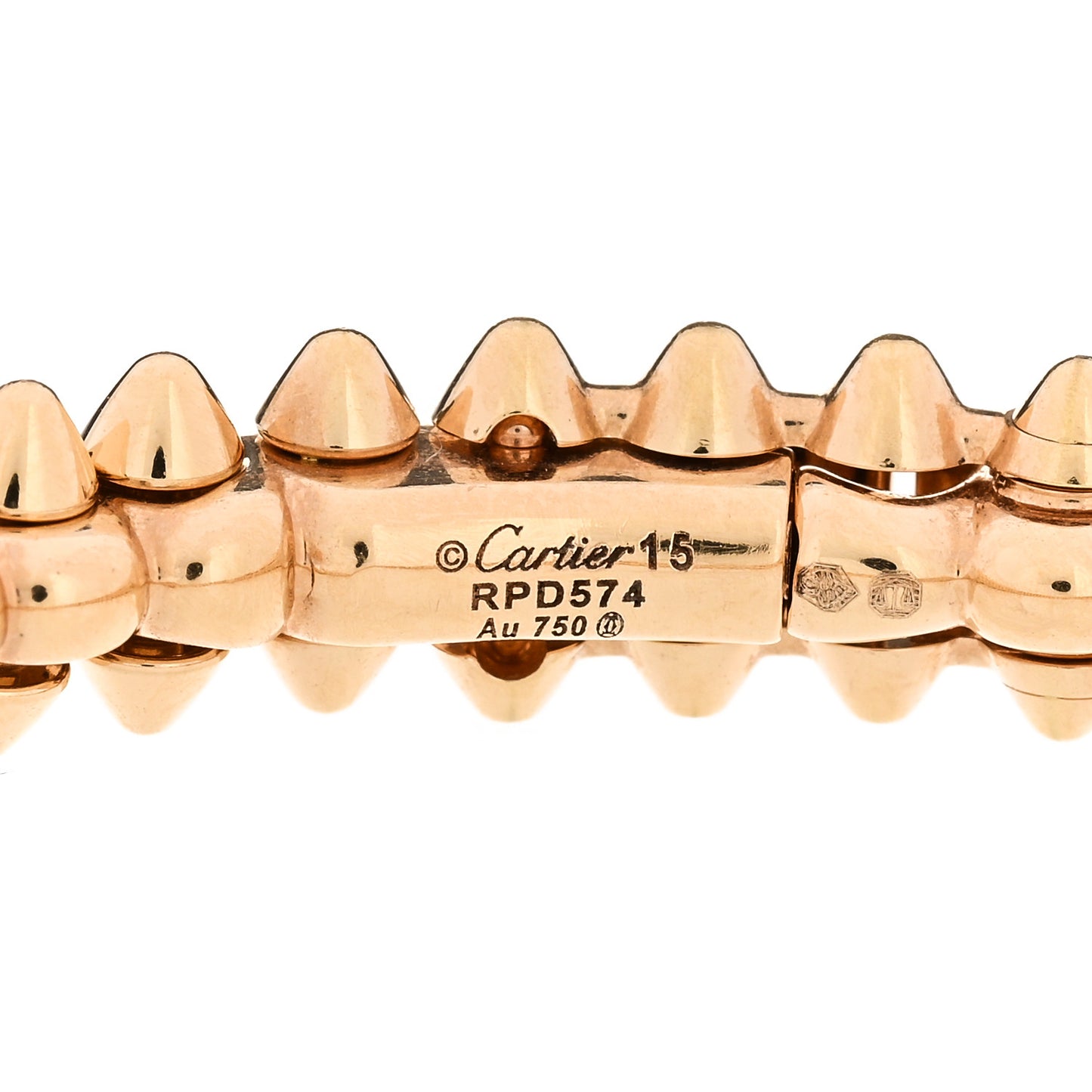 18K Pink Gold Small Clash De Cartier Bracelet 15