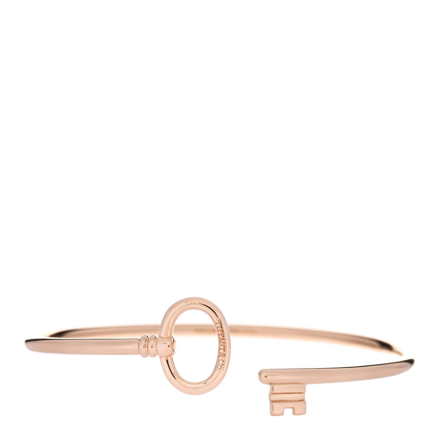 18K Rose Gold Keys Wire Bracelet