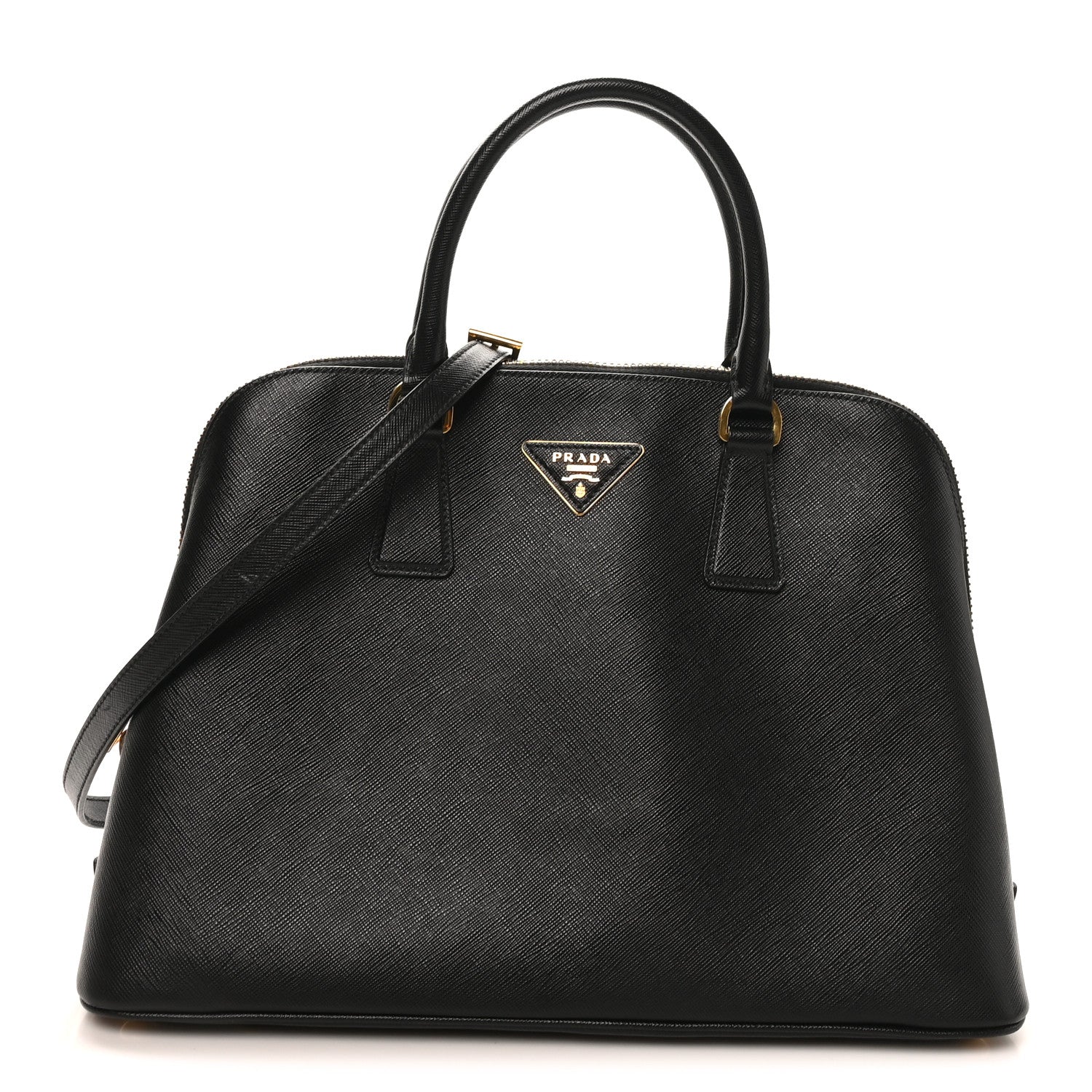 Prada Saffiano Lux Medium Promenade Tote Black 1862806 – FASHIONPHILE