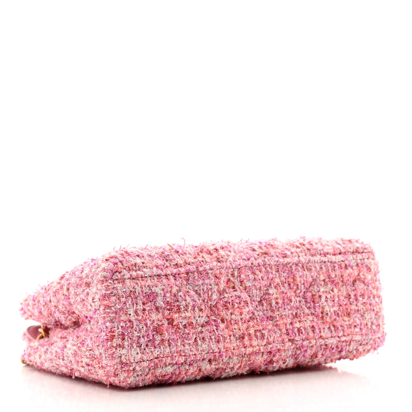 Tweed Quilted Nano Kelly Shopper Pink