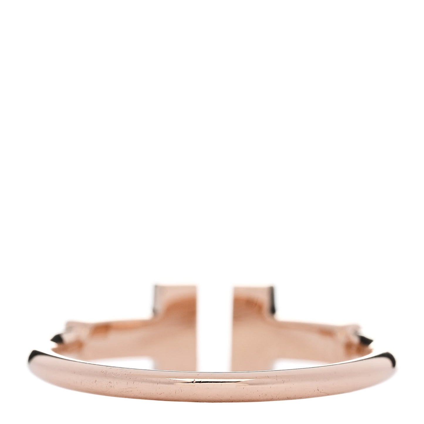 18K Rose Gold Diamond T Wire Ring 49 5