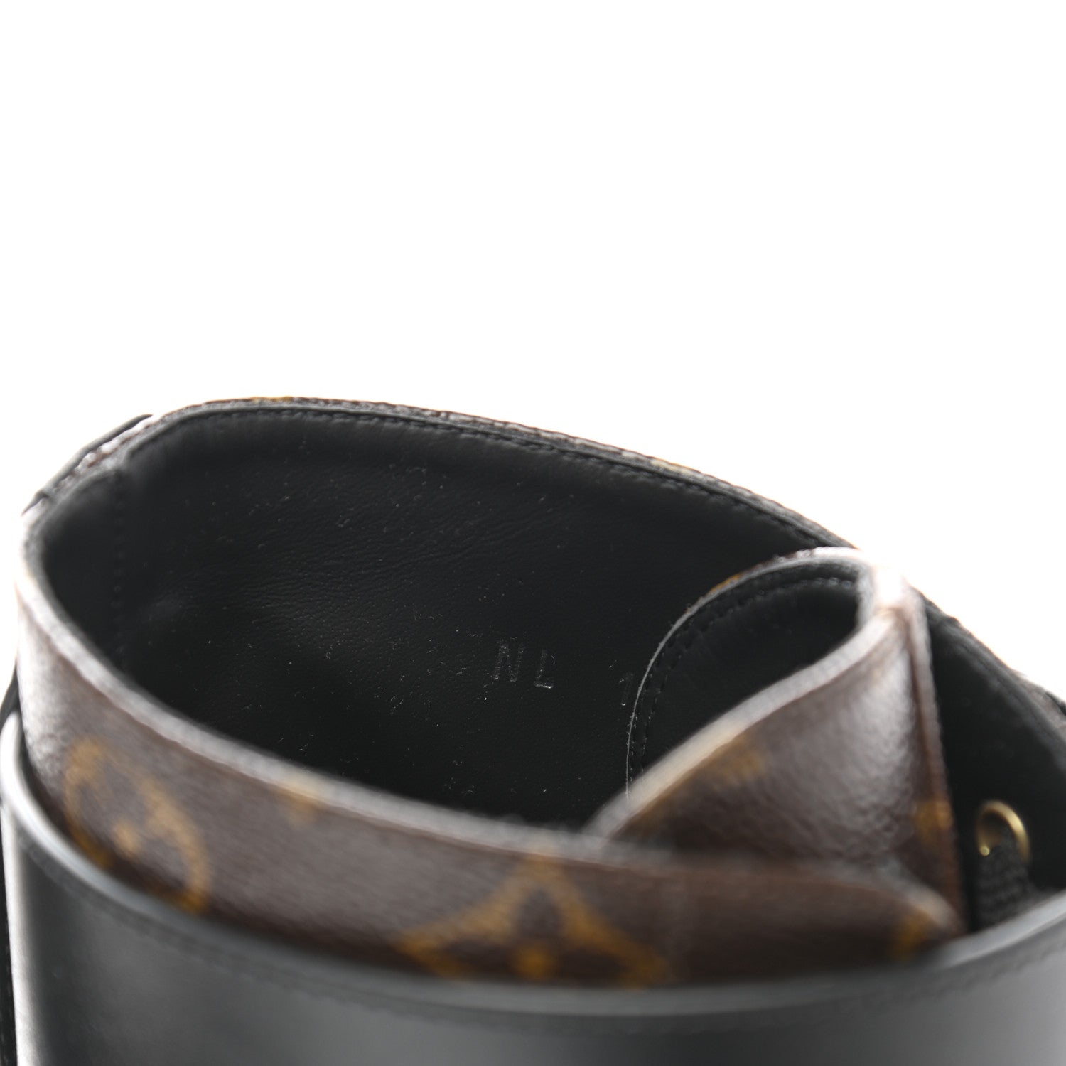 Louis Vuitton Calfskin Monogram Wonderland Flat Ranger Boots 39.5 Black 8 of 9